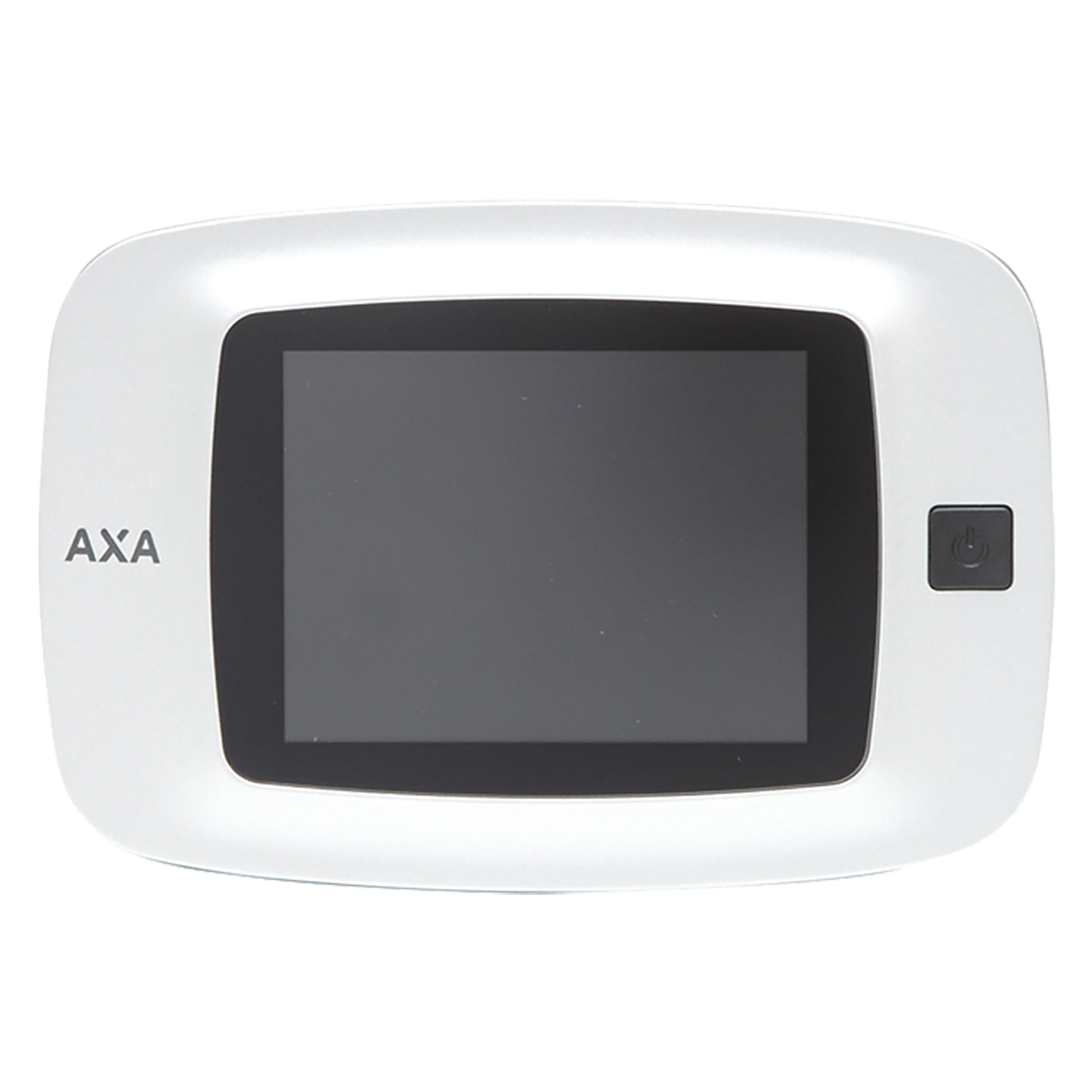 44.021.38 Axa  digitale deurspion type 7800 - silverline - voor buitendeuren - 8 cm - wit