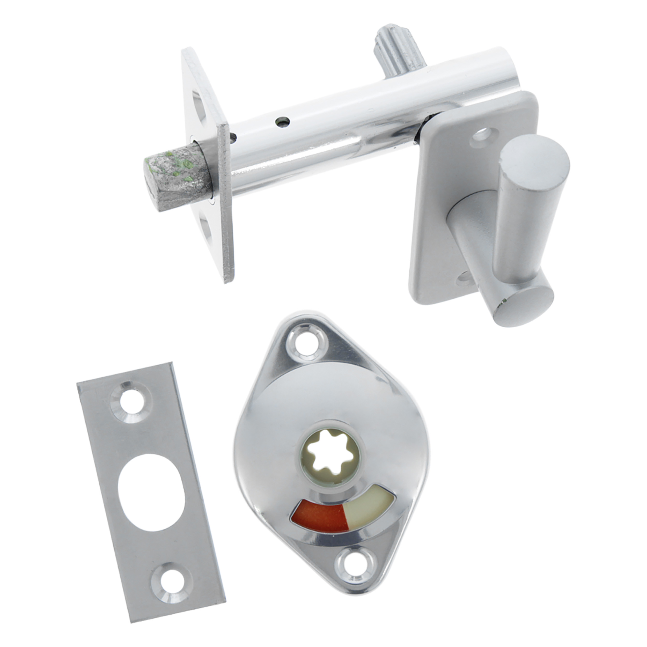 44.021.39 Axa  inboorgrendel type DM50 - toilet - voor binnendeuren aluminium F1 