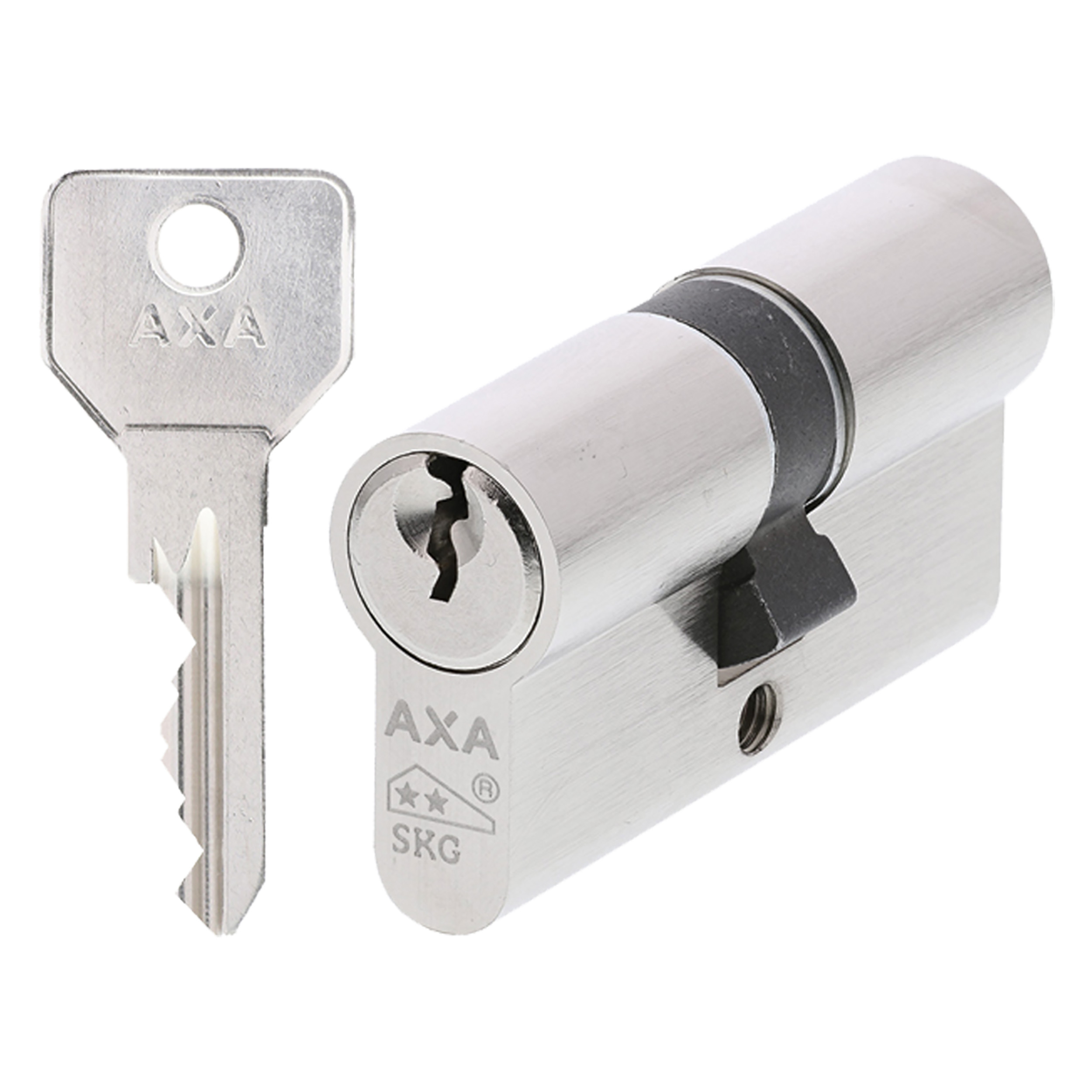 44.021.61 Axa  profielcilinder type 7211 security - messing vernikkeld - SKG**  60 mm