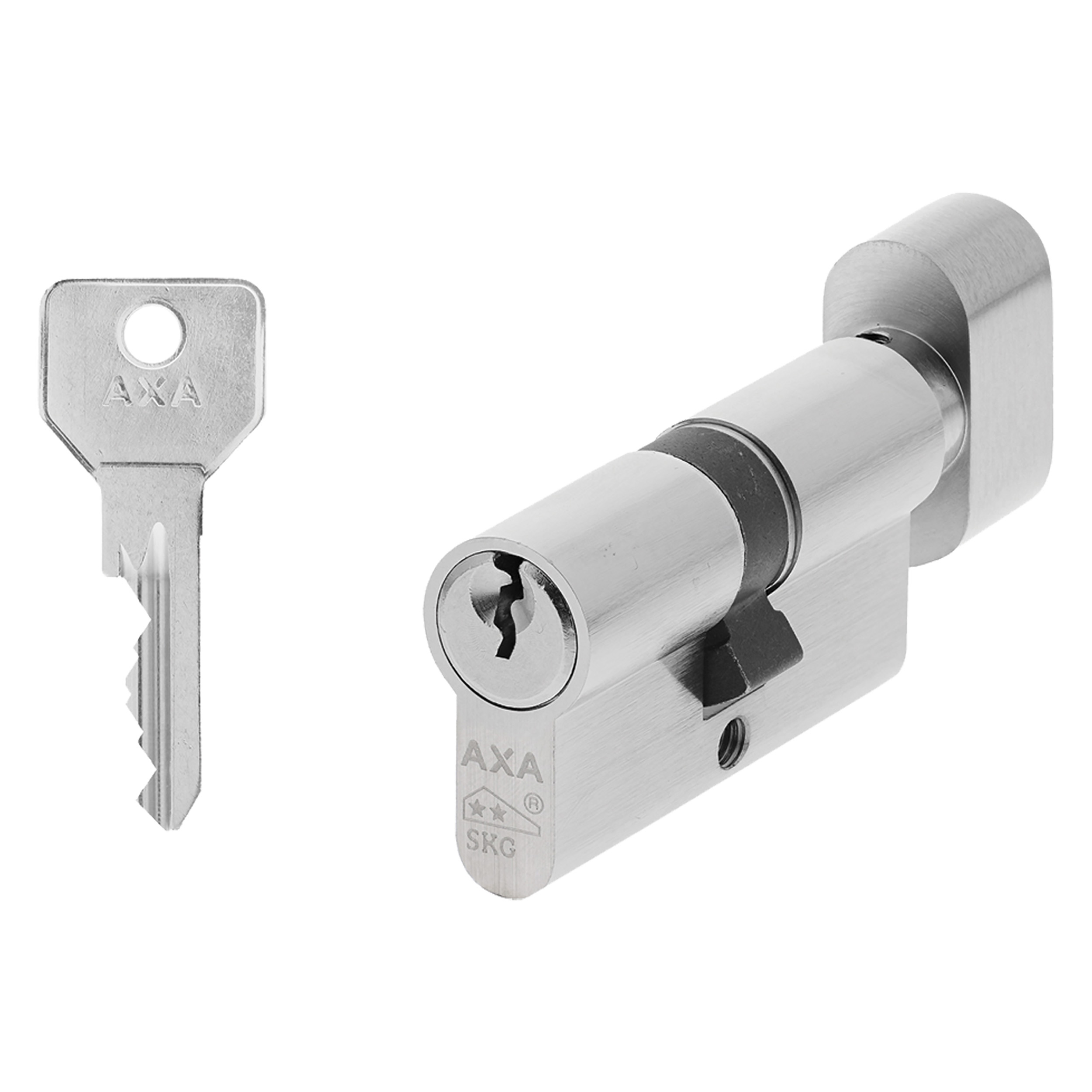 44.021.62 Axa  profielcilinder type 7211 security - messing vernikkeld - SKG**  60 mm