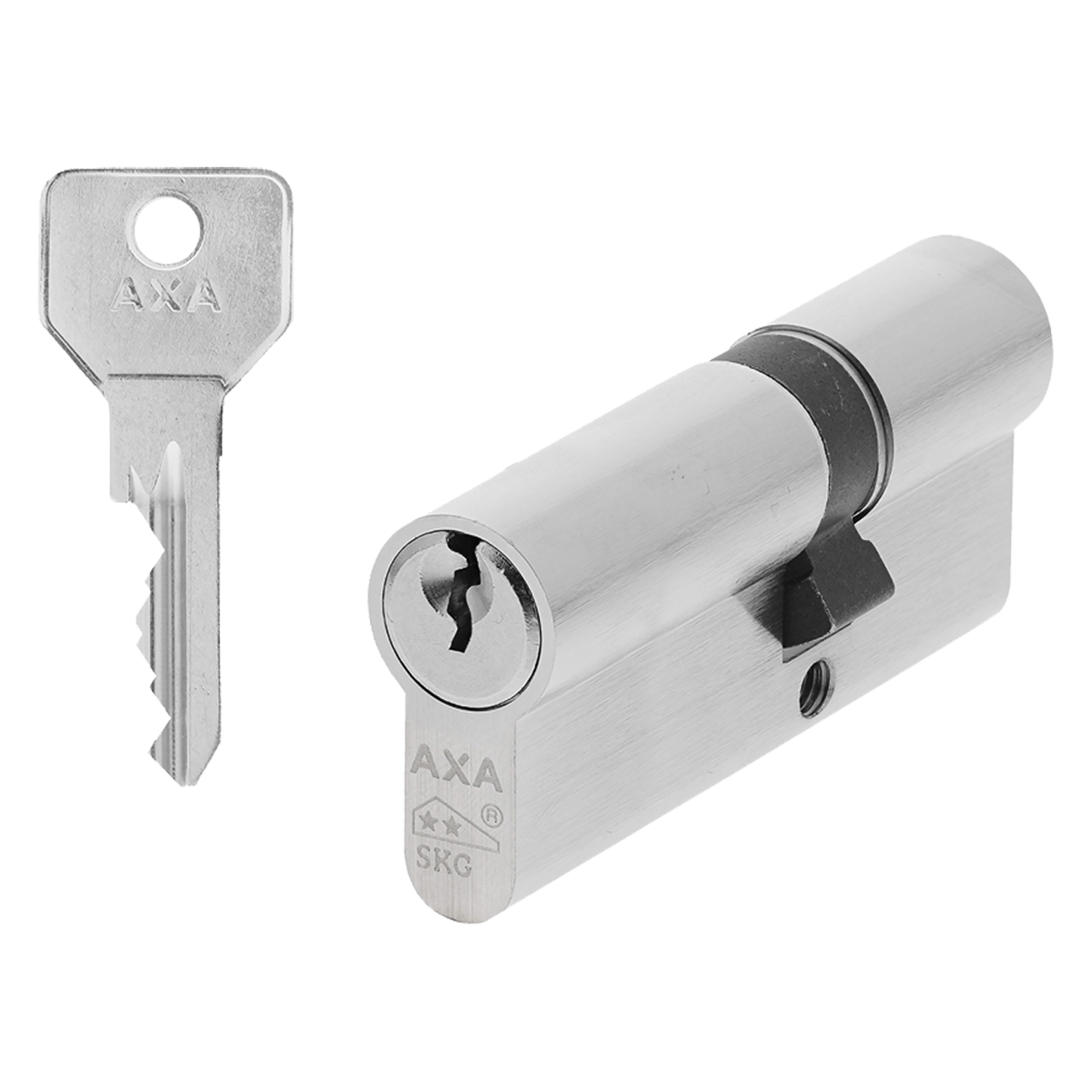 44.021.63 Axa  profielcilinder type 7211 security - messing vernikkeld - SKG**  30/45 mm