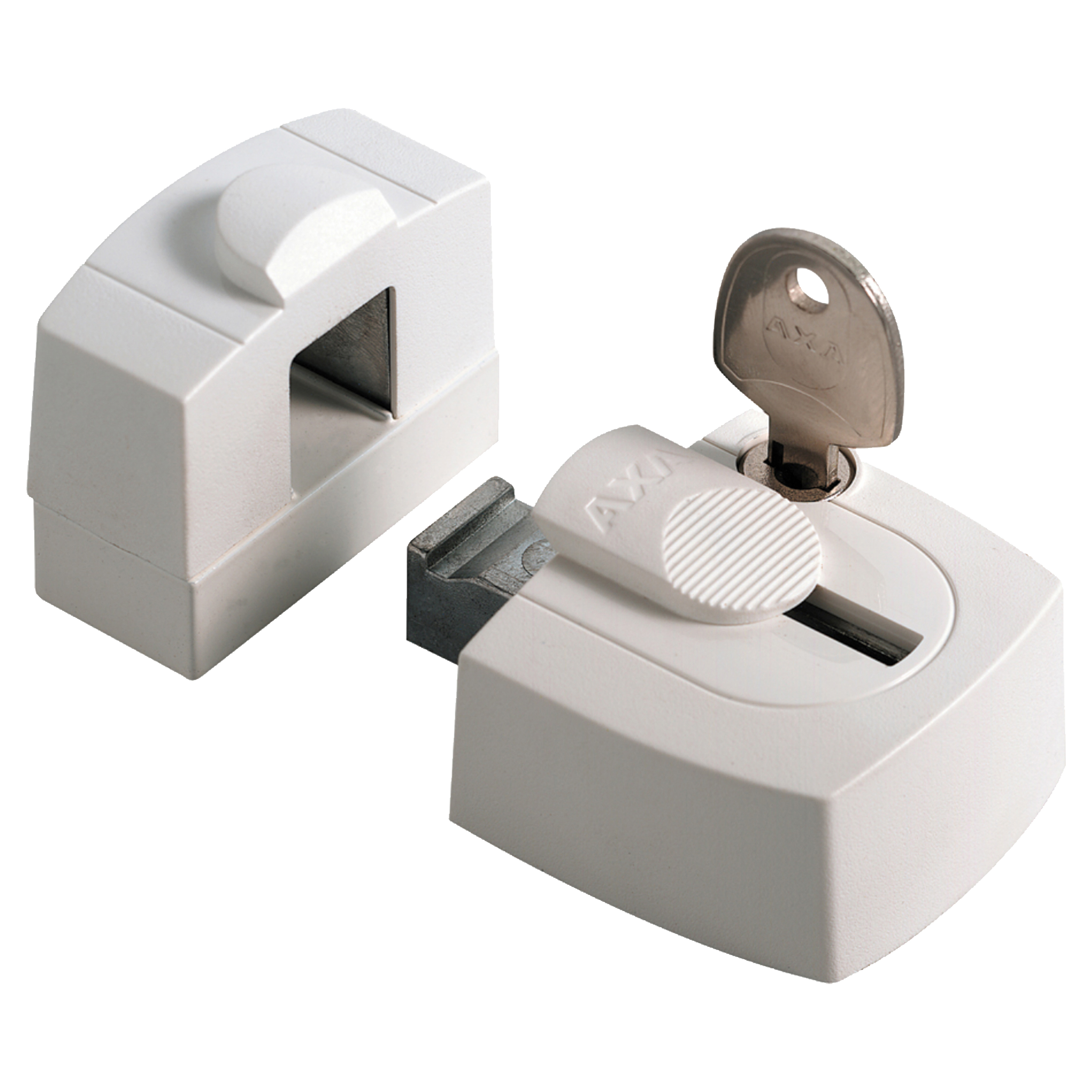 44.022.16 Axa  oplegslot type 3015 - cilindersluiting - naar binnendraaiend - SKG* wit 