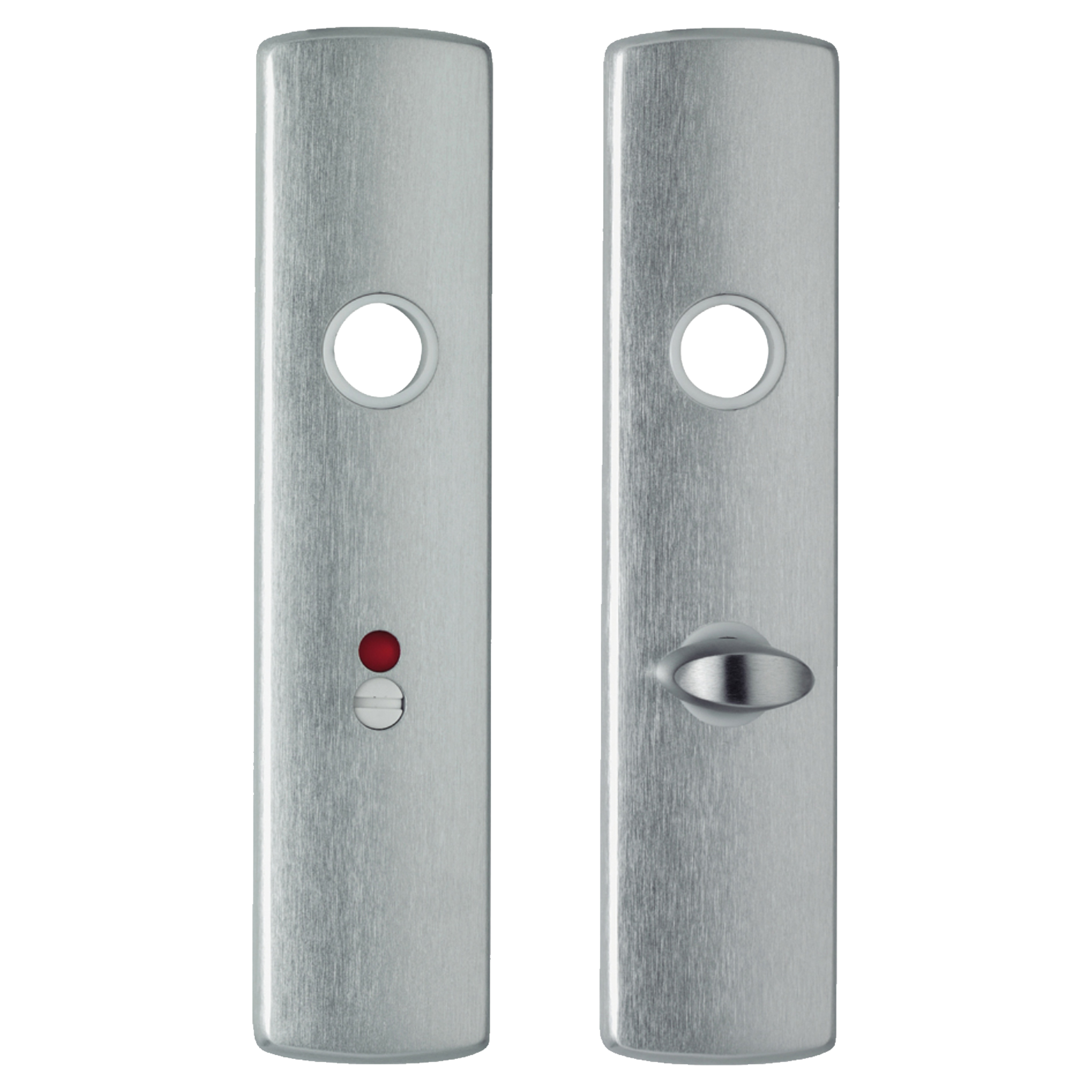 44.022.22 Axa  schild type Curve Klik - voor binnendeuren - WC63/8 aluminium F1 200 x 45 mm