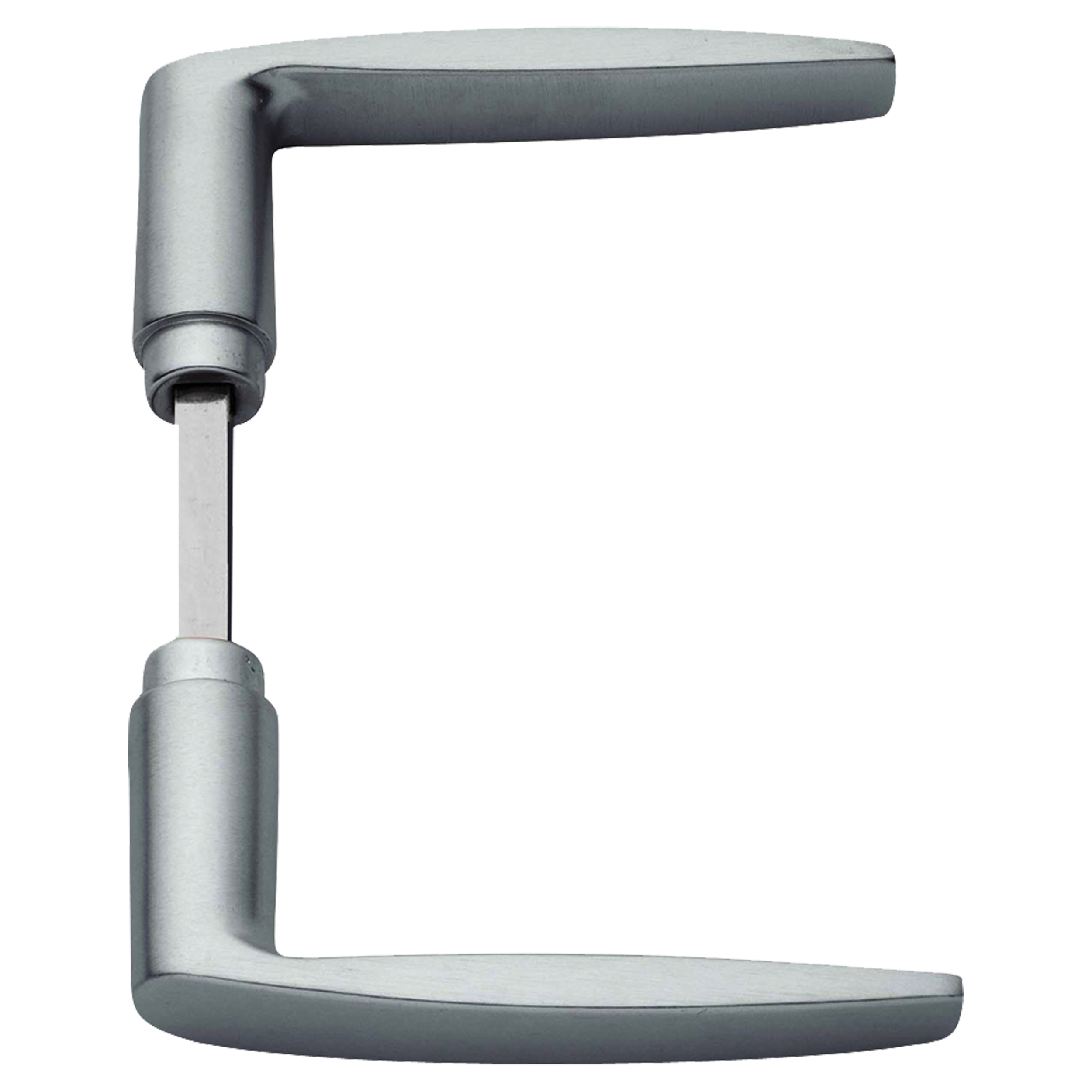44.022.45 Axa  deurkruk curve - met universele krukstift aluminium F1 