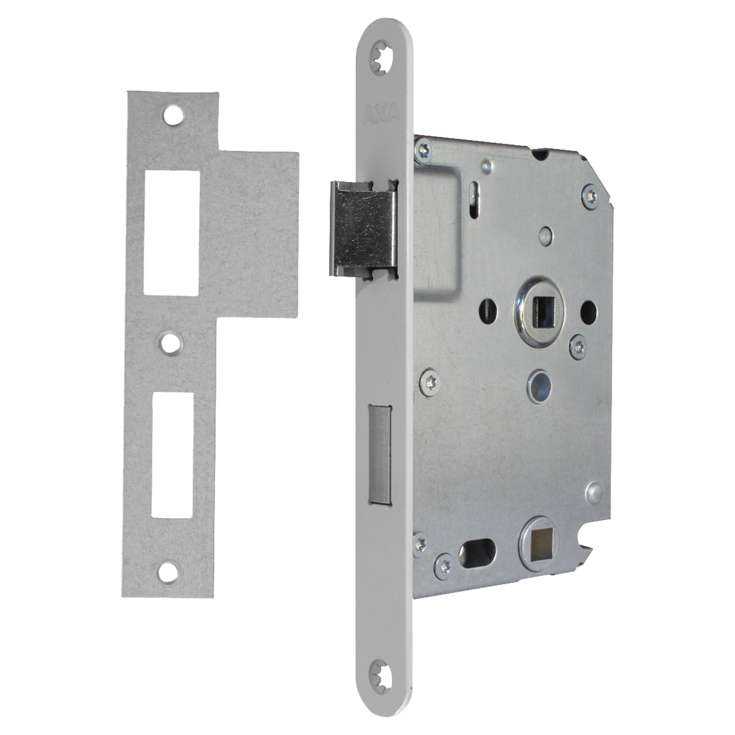 44.022.82 Axa  wc slot type 7165 - 63/8 - voor binnendeuren - universeel wit 174 x 20 x 16 mm