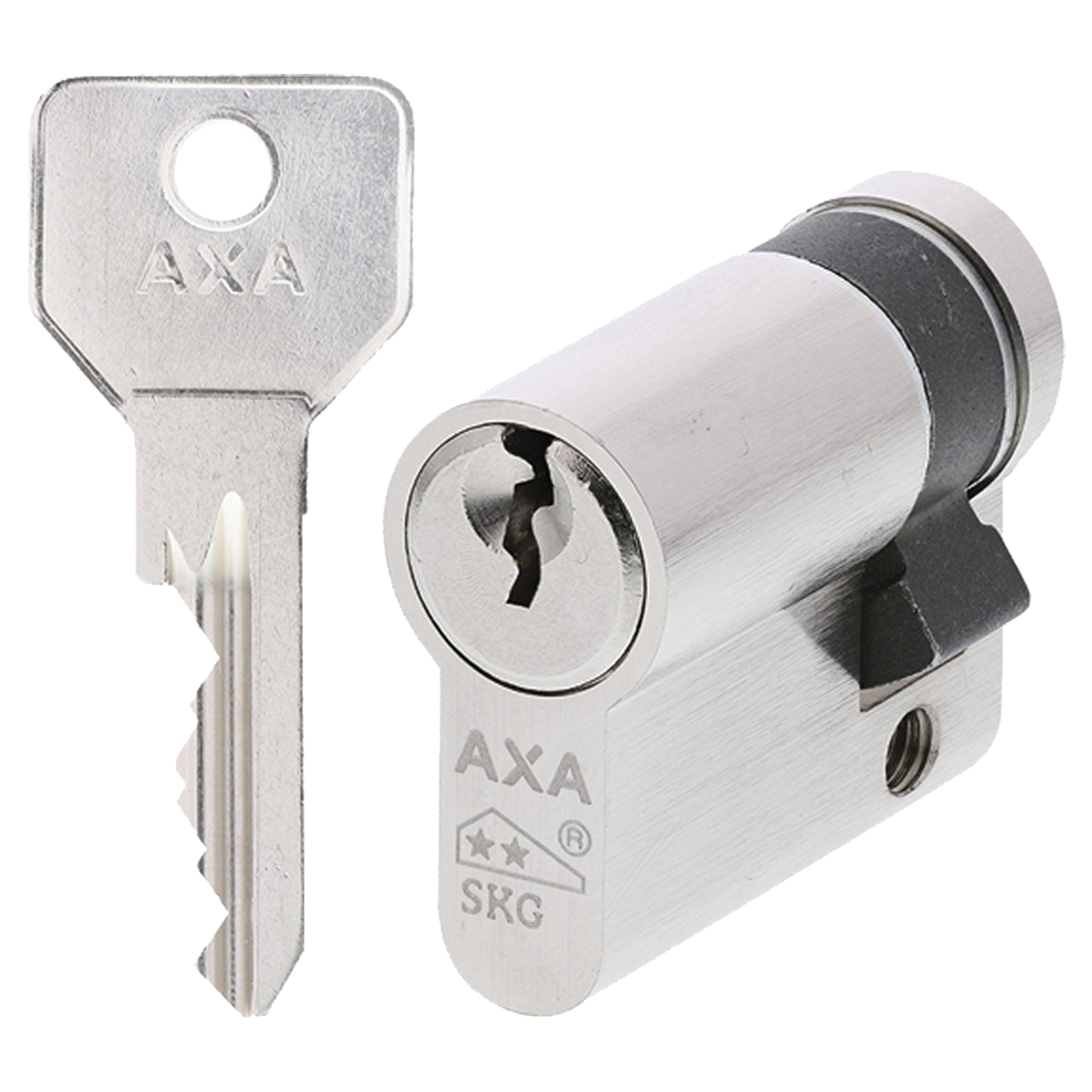 44.023.17 Axa  profielcilinder type security 30-10 - SKG** - met kerntrekbeveiliging  30/10 mm