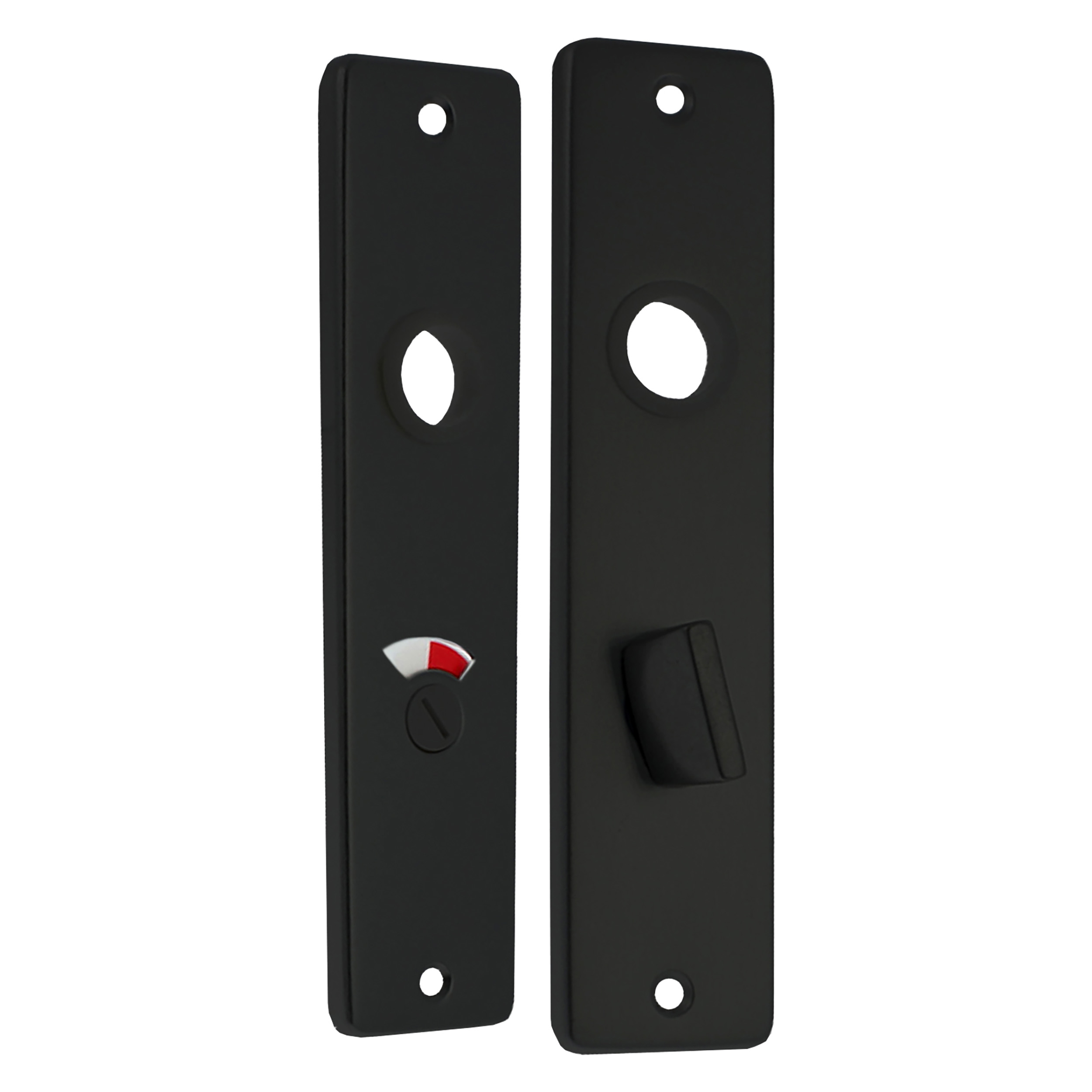 44.805.31   wc schild 63/8 aluminium/zwart 180 x 41 mm
