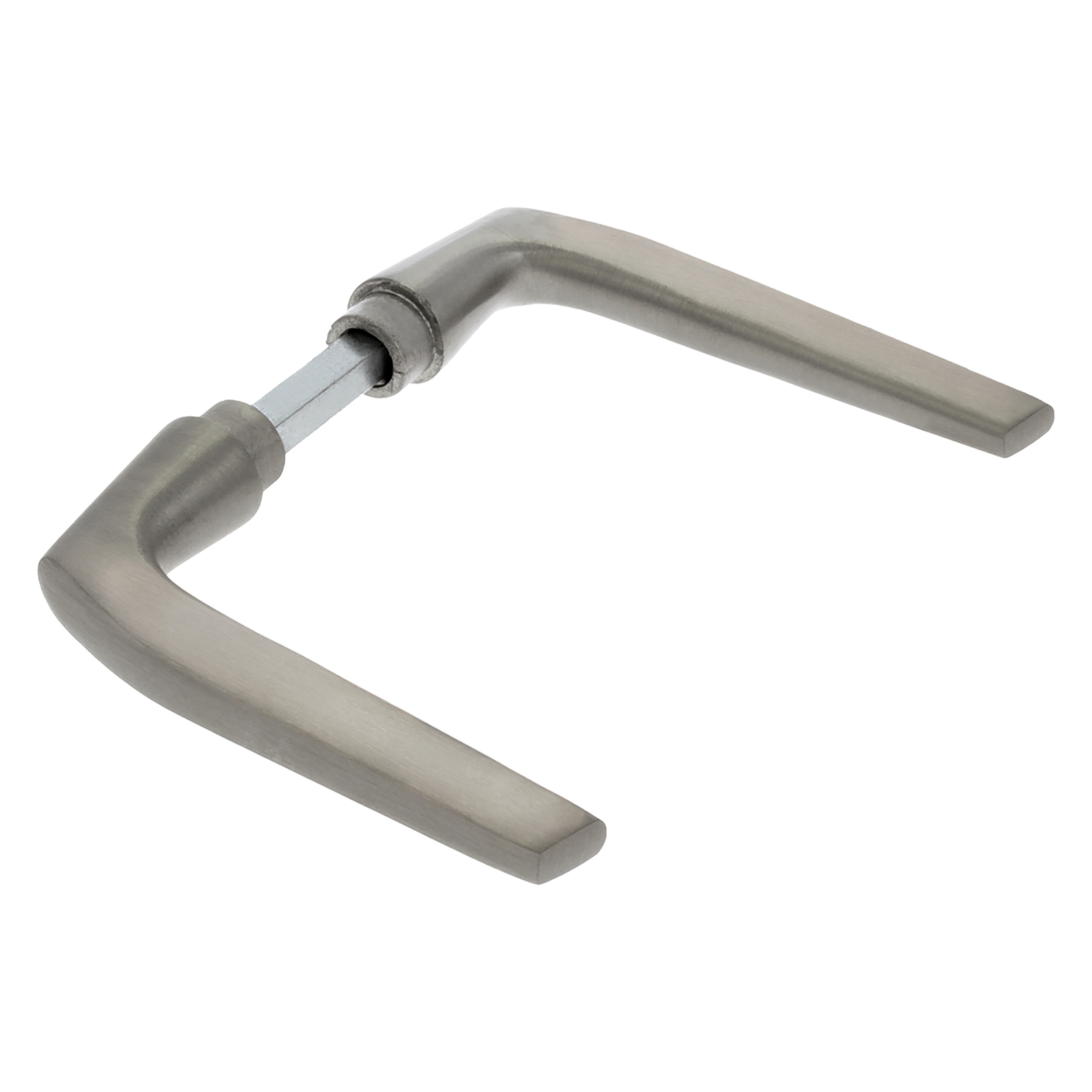 44.805.43   deurkruk duim aluminium f9 - RVS kleur 