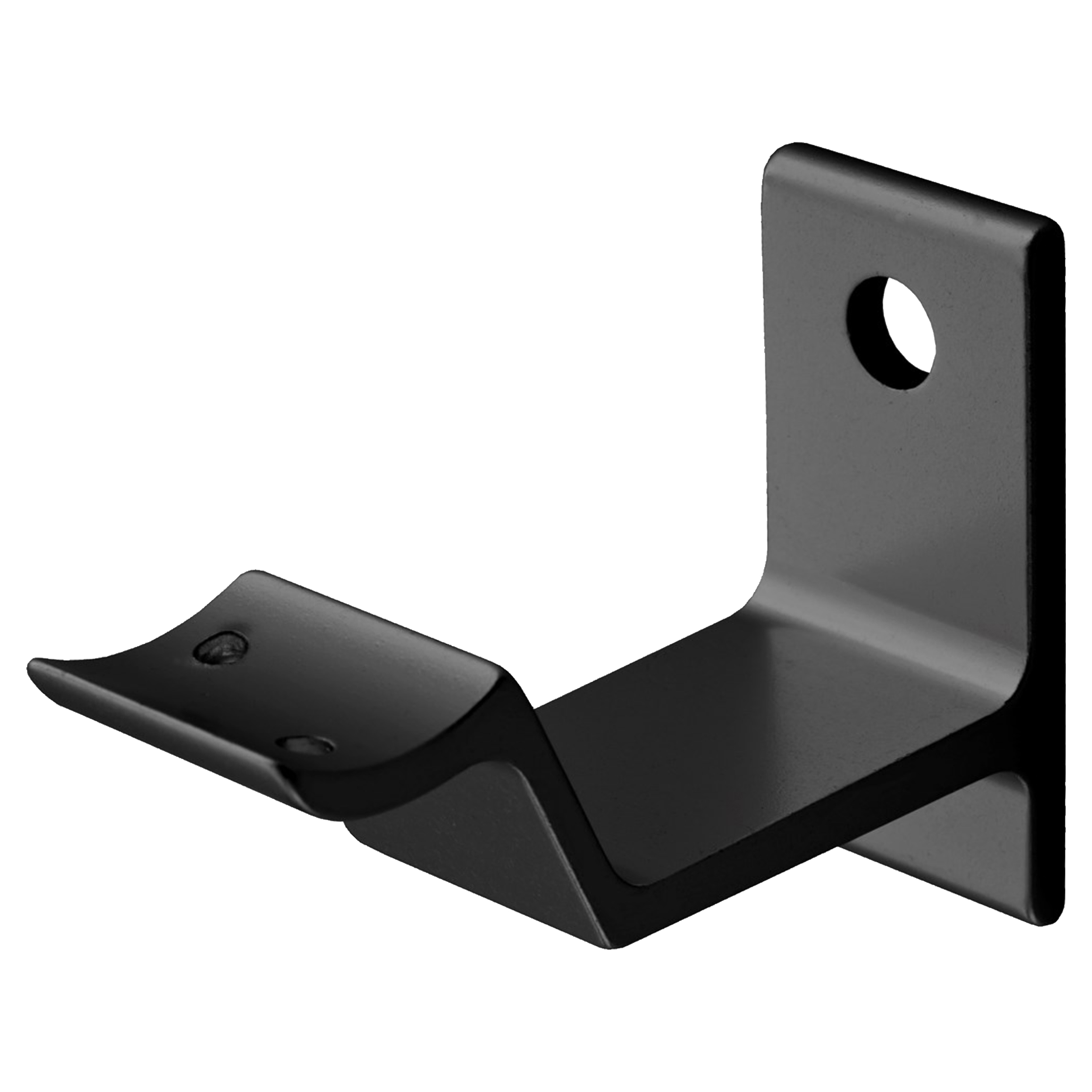 44.907.66 Hermeta  leuninghouder type 3543 - stokschroef zwart 65 mm