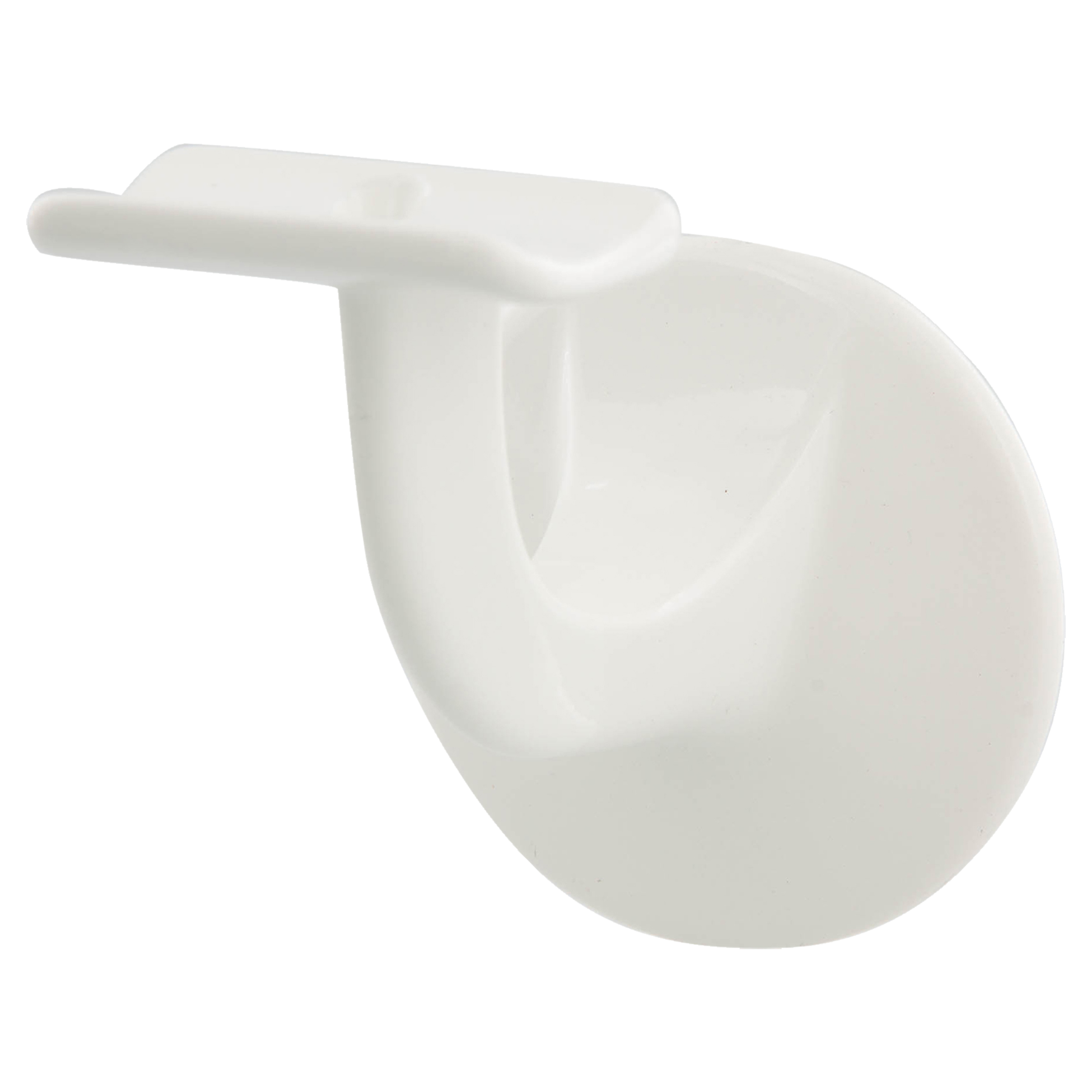 44.907.77 Hermeta  leuninghouder tapgat aluminium wit 65 mm