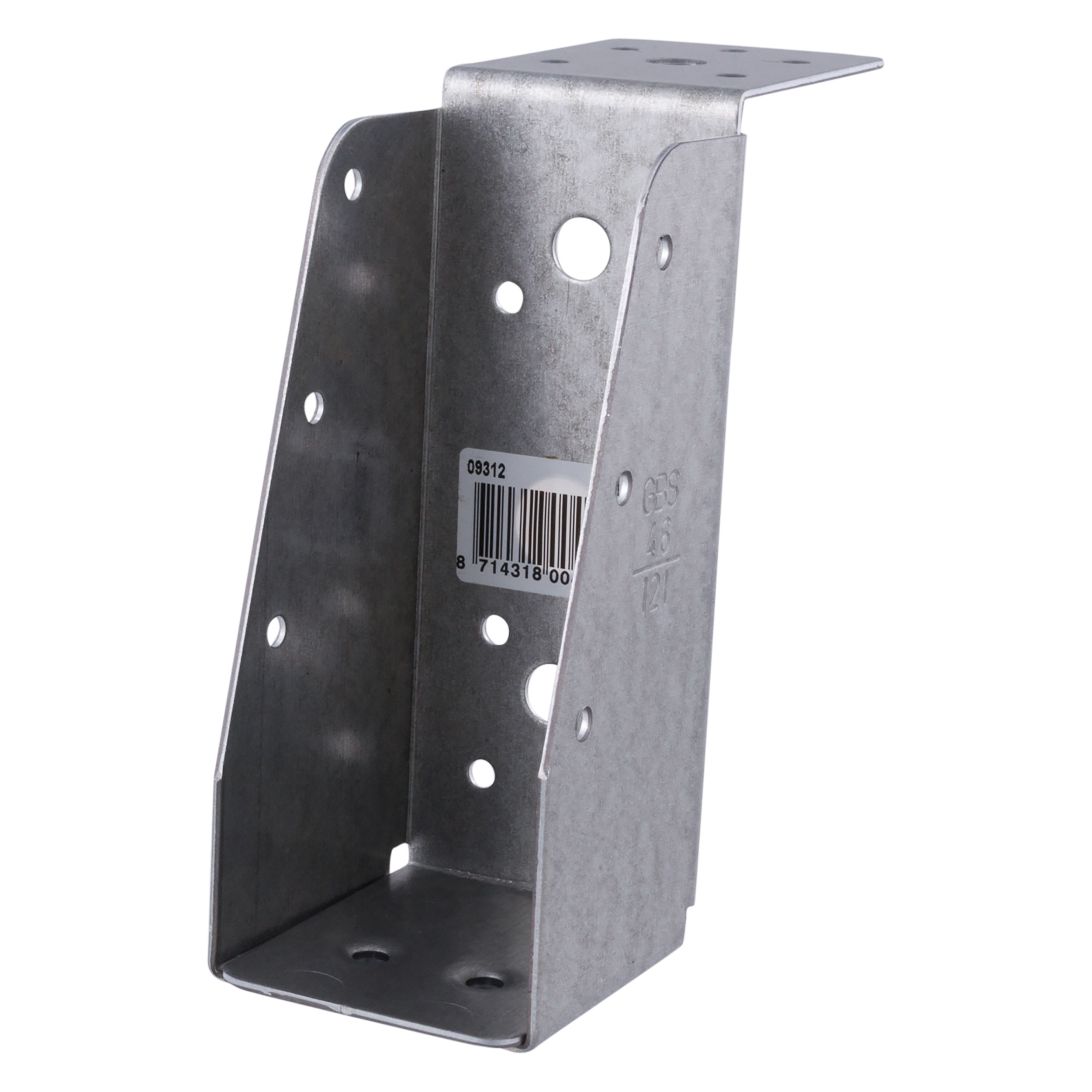45.005.95 GB  balkdrager lange lip - senzimir verzinkt  46 x 121 x 1.5 mm