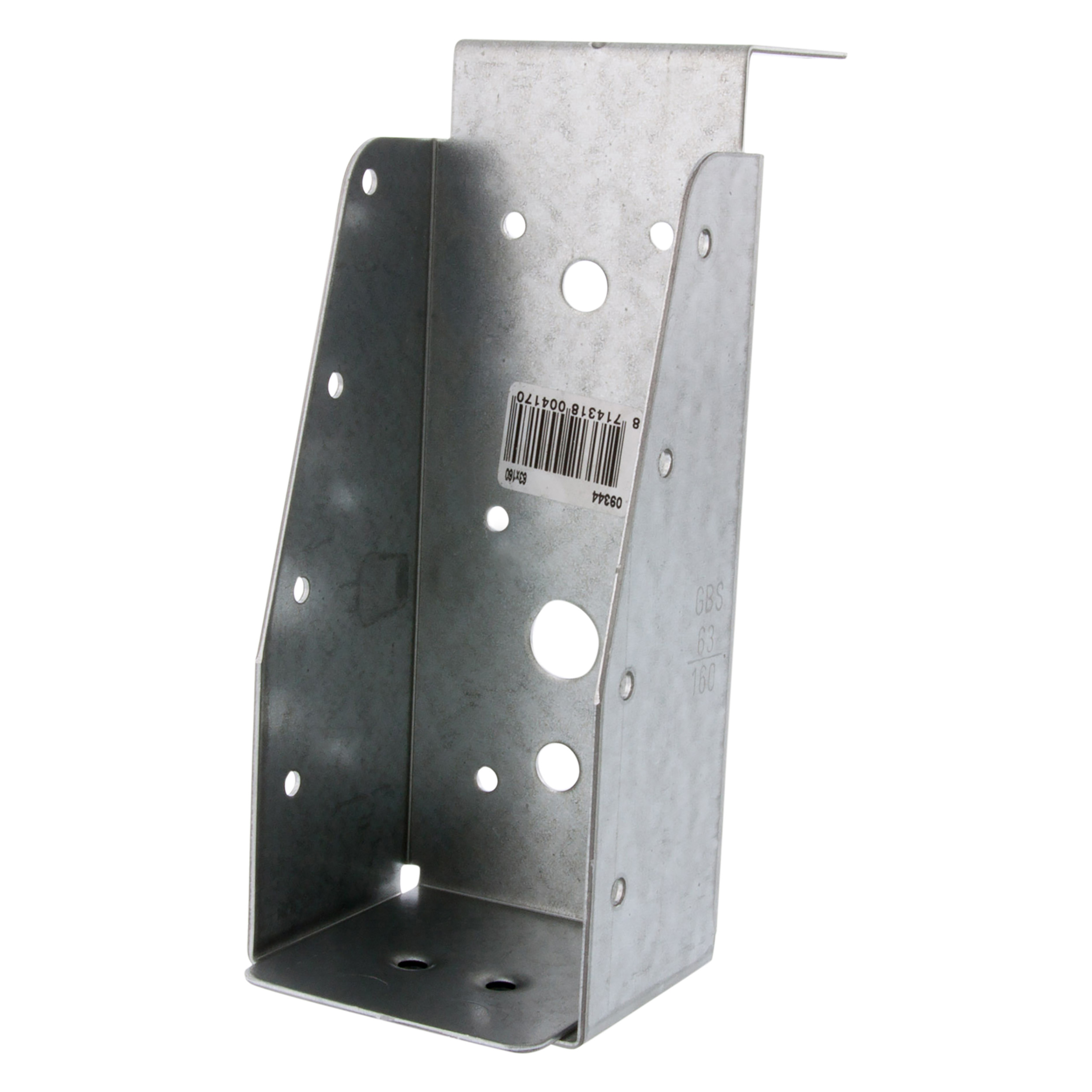 45.006.37 GB  balkdrager lange lip - senzimir verzinkt  63 x 160 x 1.5 mm