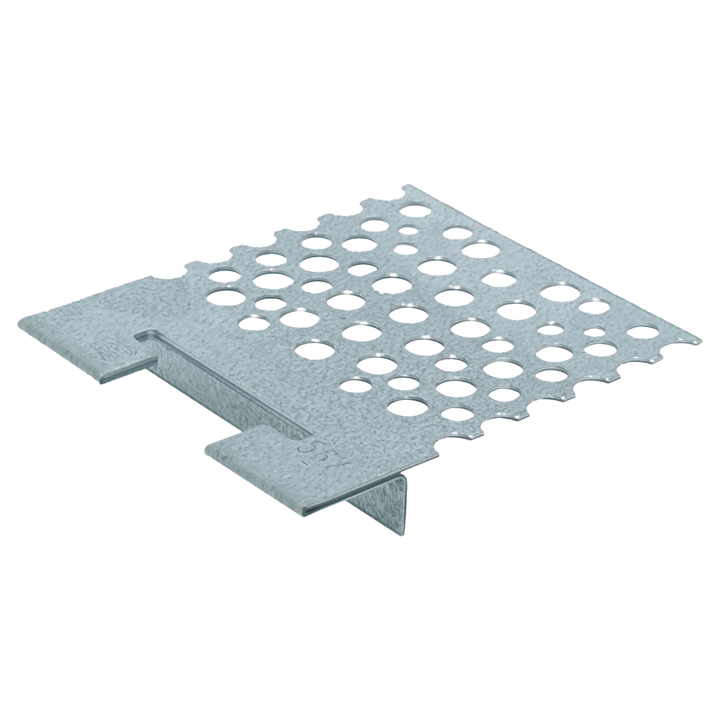 45.007.06 GB  RB-lijmplaat senzimir verzinkt - voor kalkzandsteen constructies  117 x 126 x 1.5 mm