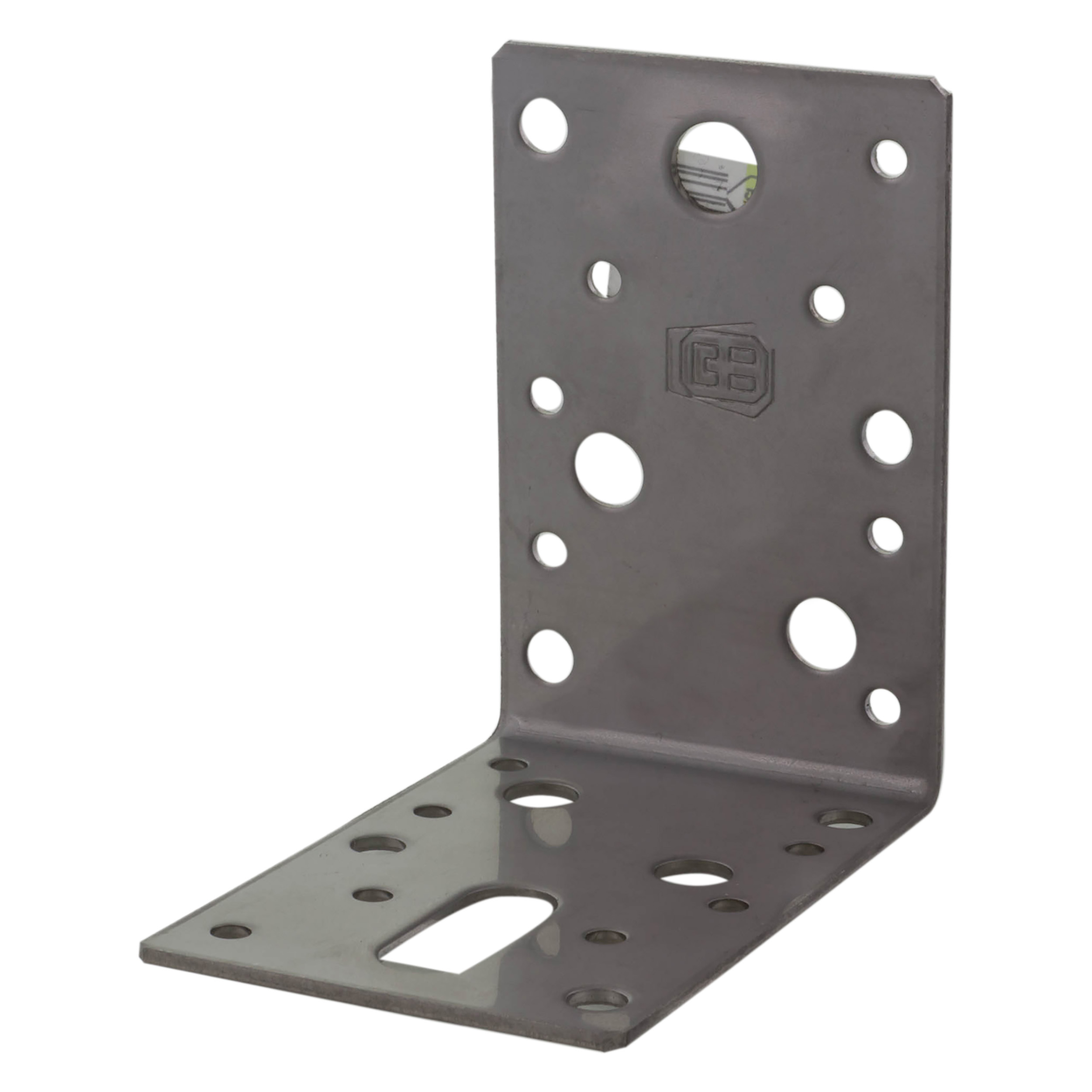 45.007.48 GB  hoekanker vlak - RVS  90 x 90 x 60 x 2 mm