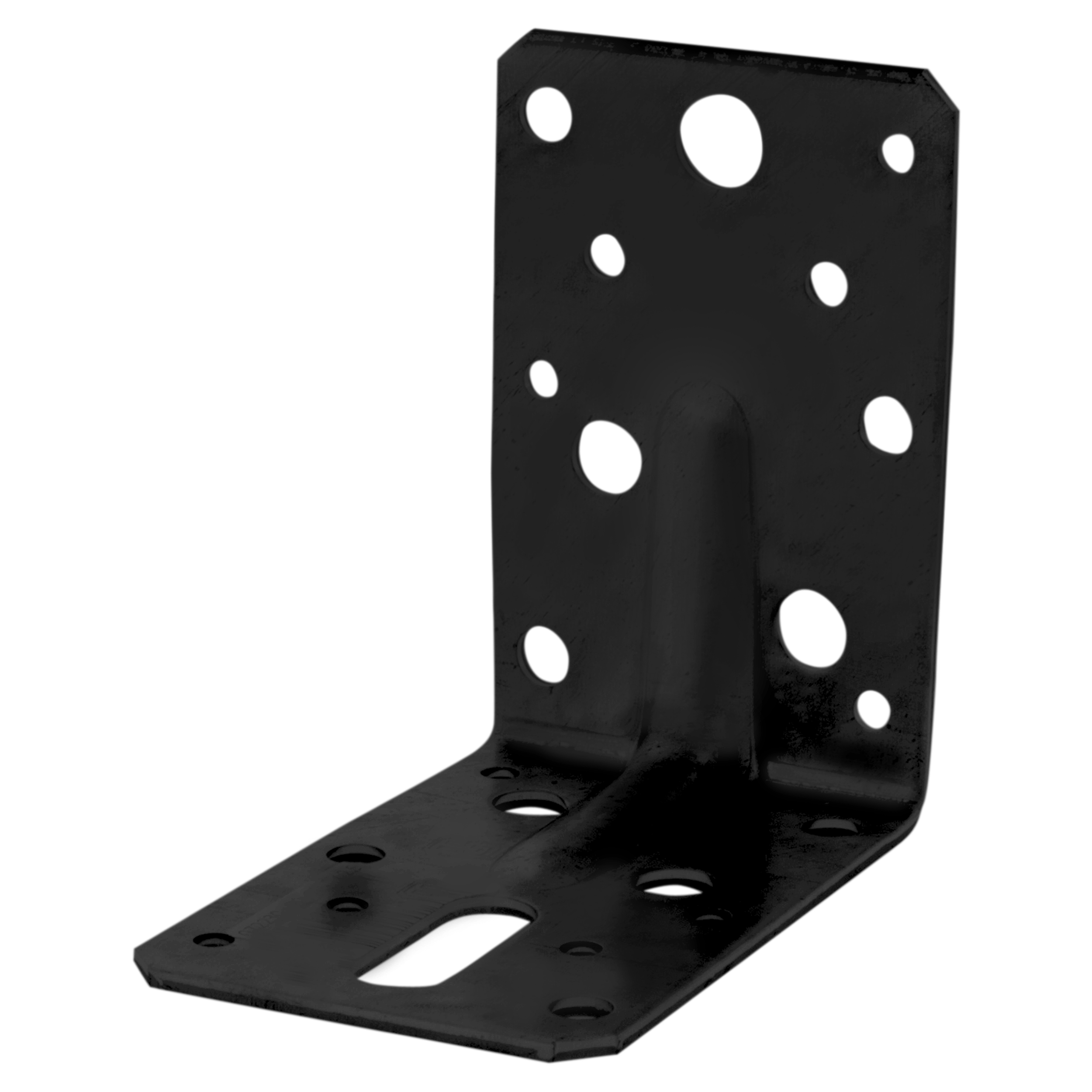 45.008.30 Starx  hoekanker met ril - senzimir verzinkt zwart 90 x 90 x 60/2.5 mm