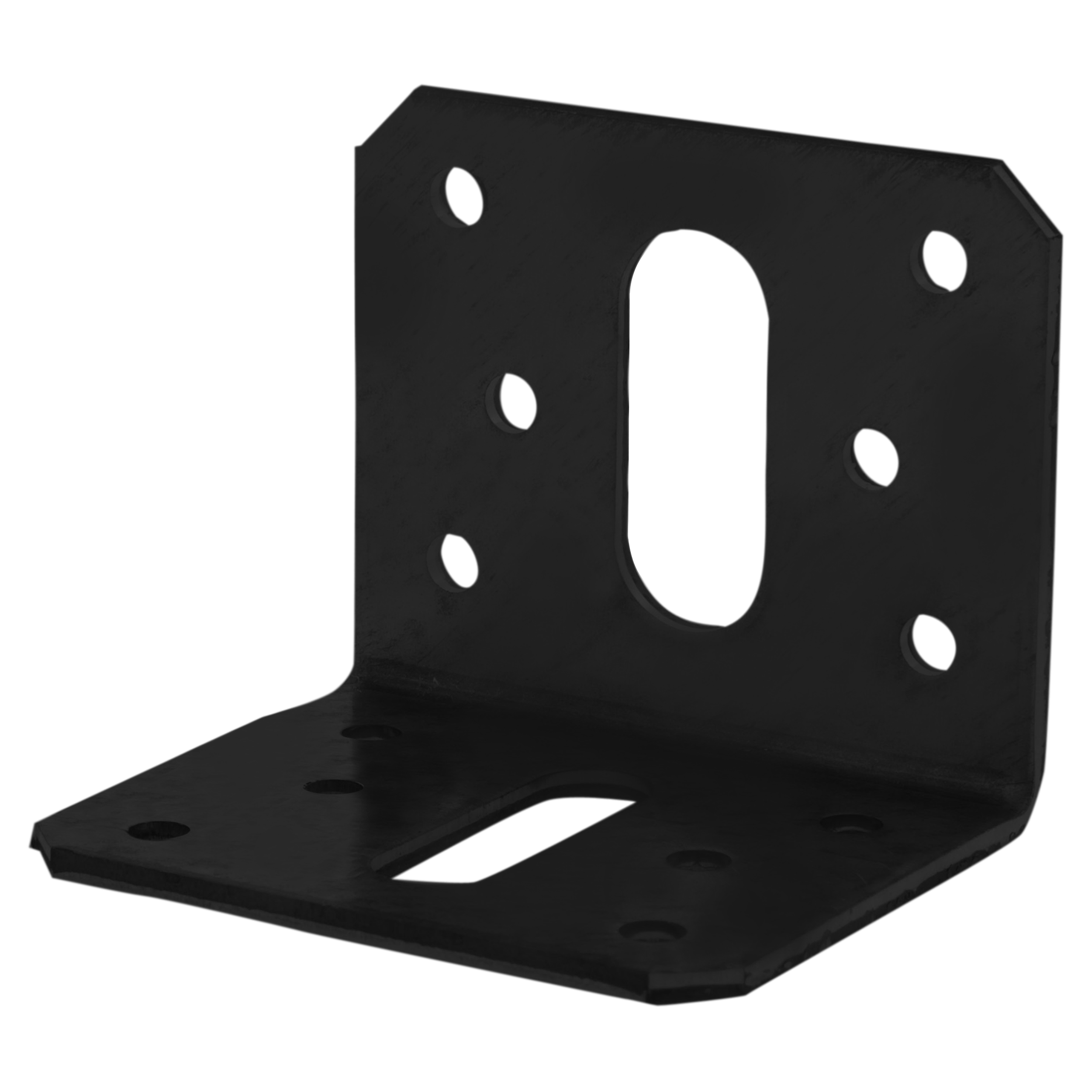 45.008.35 Starx  hoekanker vlak - senzimir verzinkt zwart 50 x 50 x 58/2.5 mm