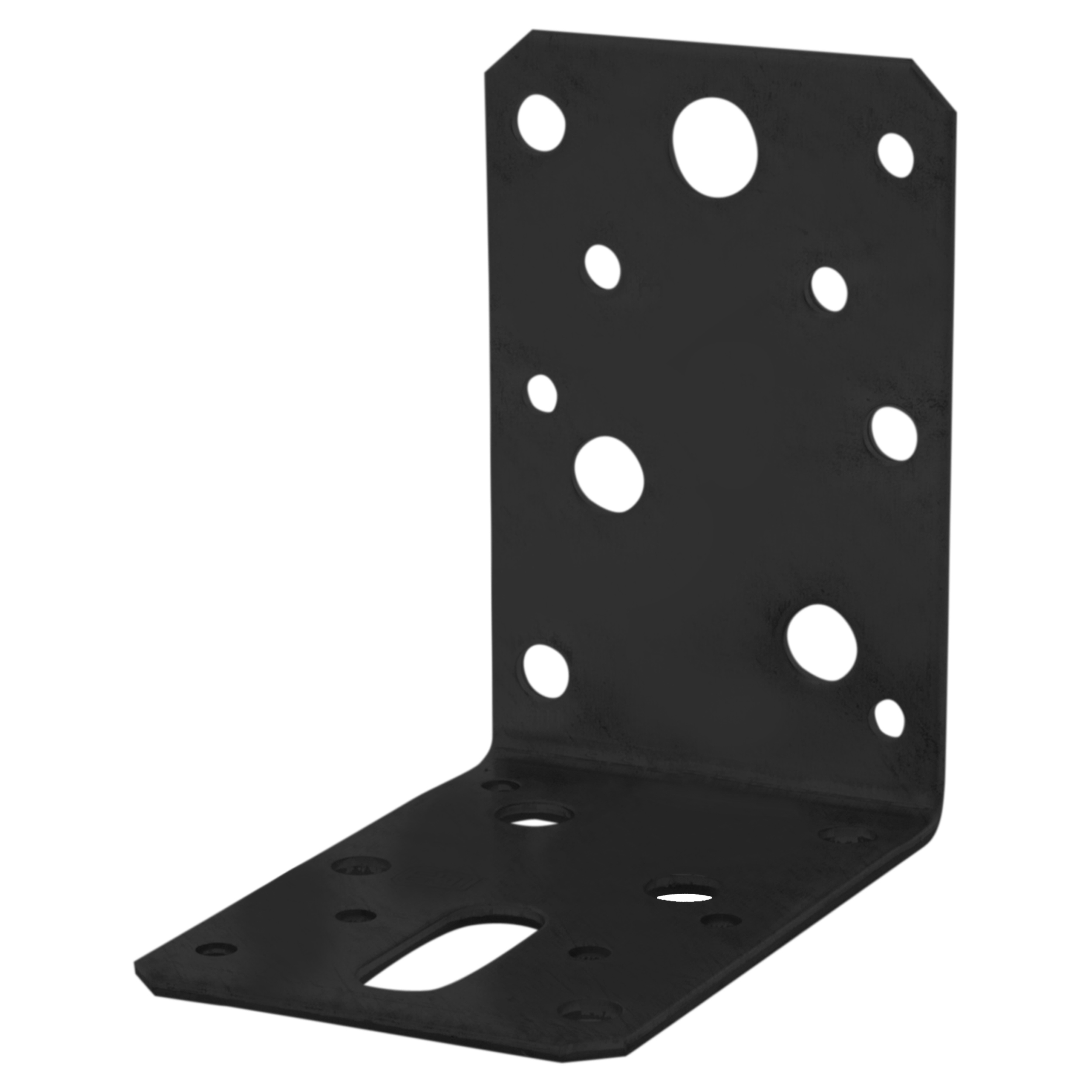 45.008.36 Starx  hoekanker vlak - senzimir verzinkt zwart 90 x 90 x 60/2.5 mm