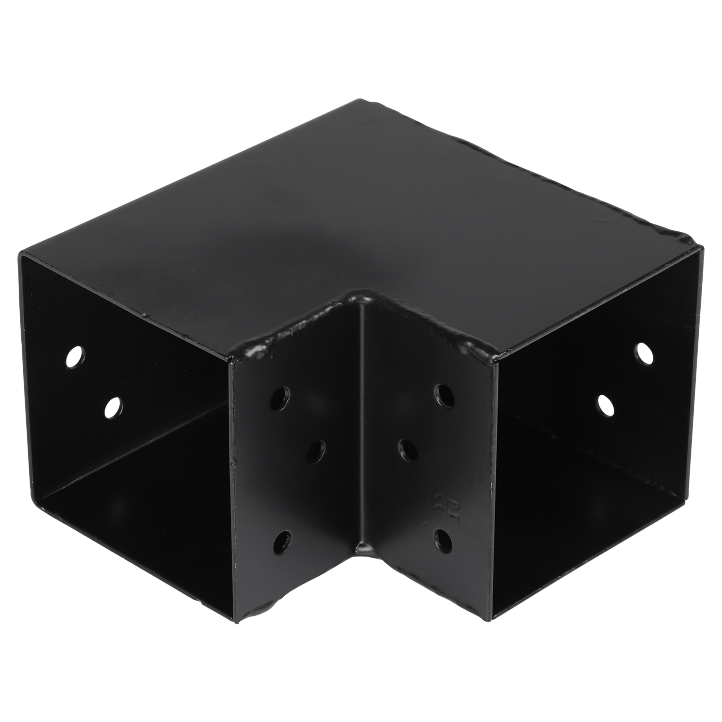 45.012.01 Starx  paalverbinder type-L zwart 9 x 9 cm