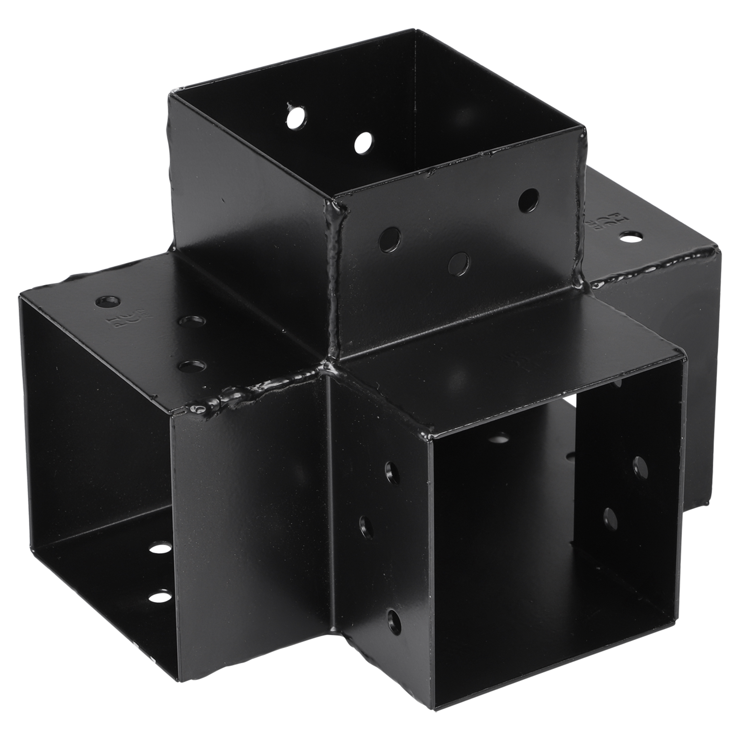 45.012.10 Starx  paalverbinder type-X - 9 x 9 cm - zwart