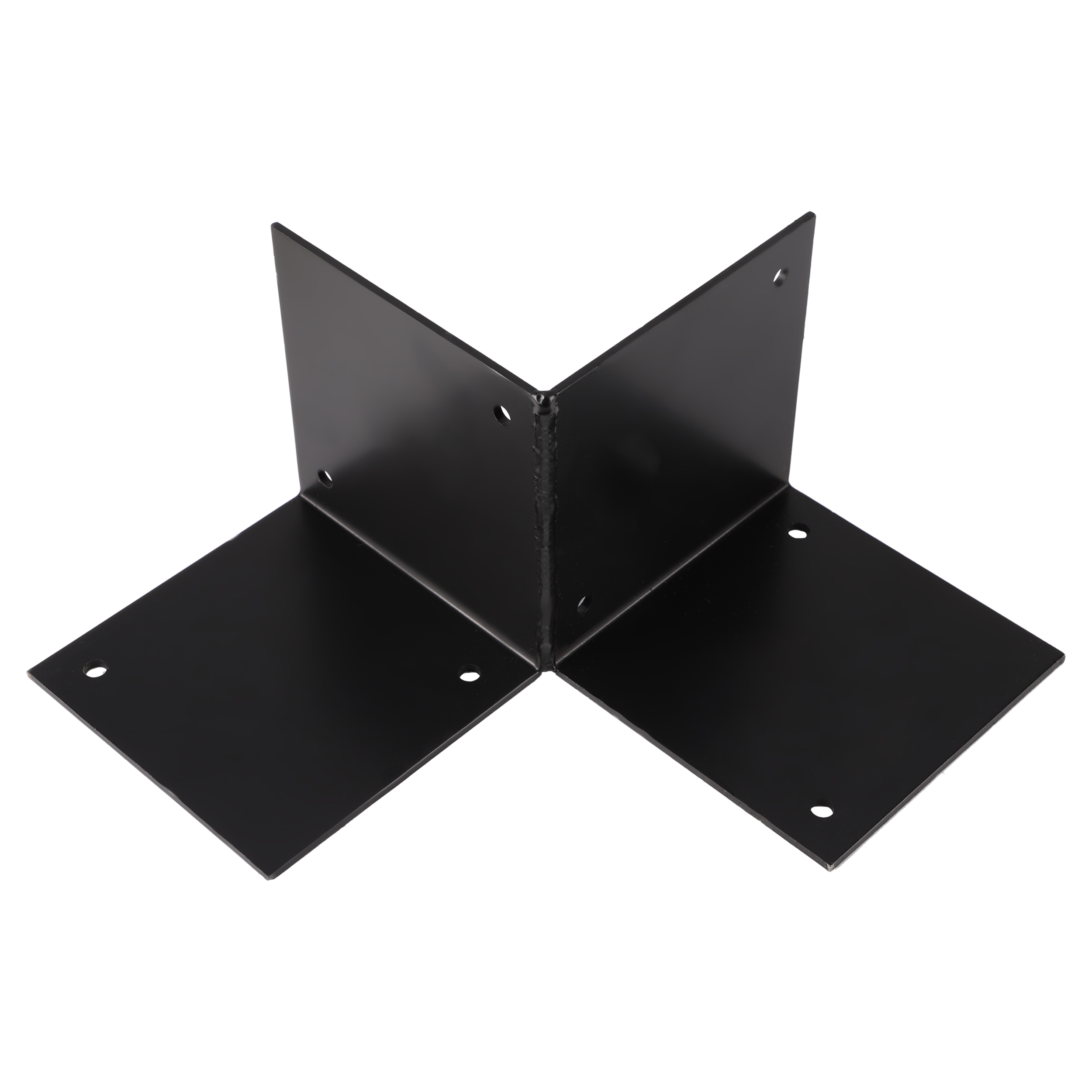 45.012.23 Starx  paalhouder vloermodel - open zwart 12 x 12 cm