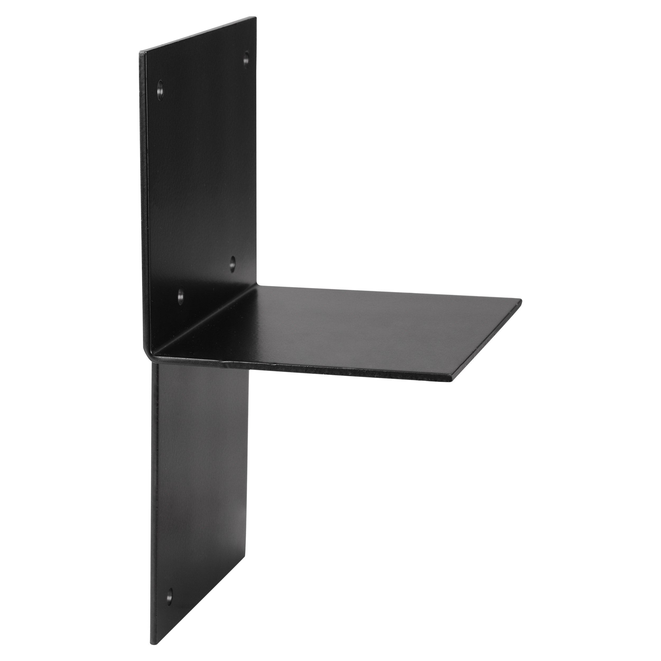 45.012.24 Starx  paalverbinder 3-weg - T-model - open zwart 9 x 9 cm