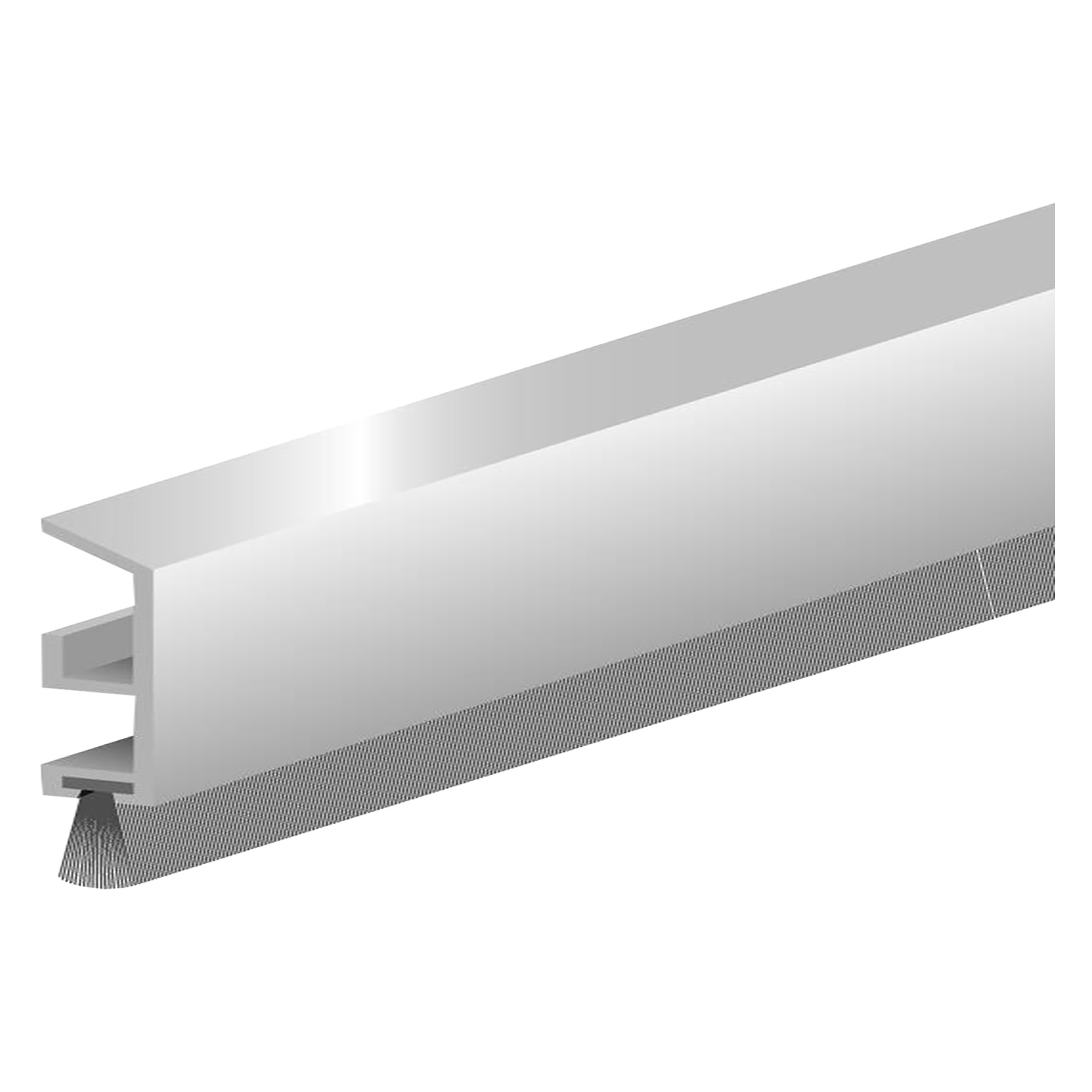 45.101.30 Ellen  dorpelstrip Robuust - binnendraaiend - aluminium geanodiseerd  100 cm