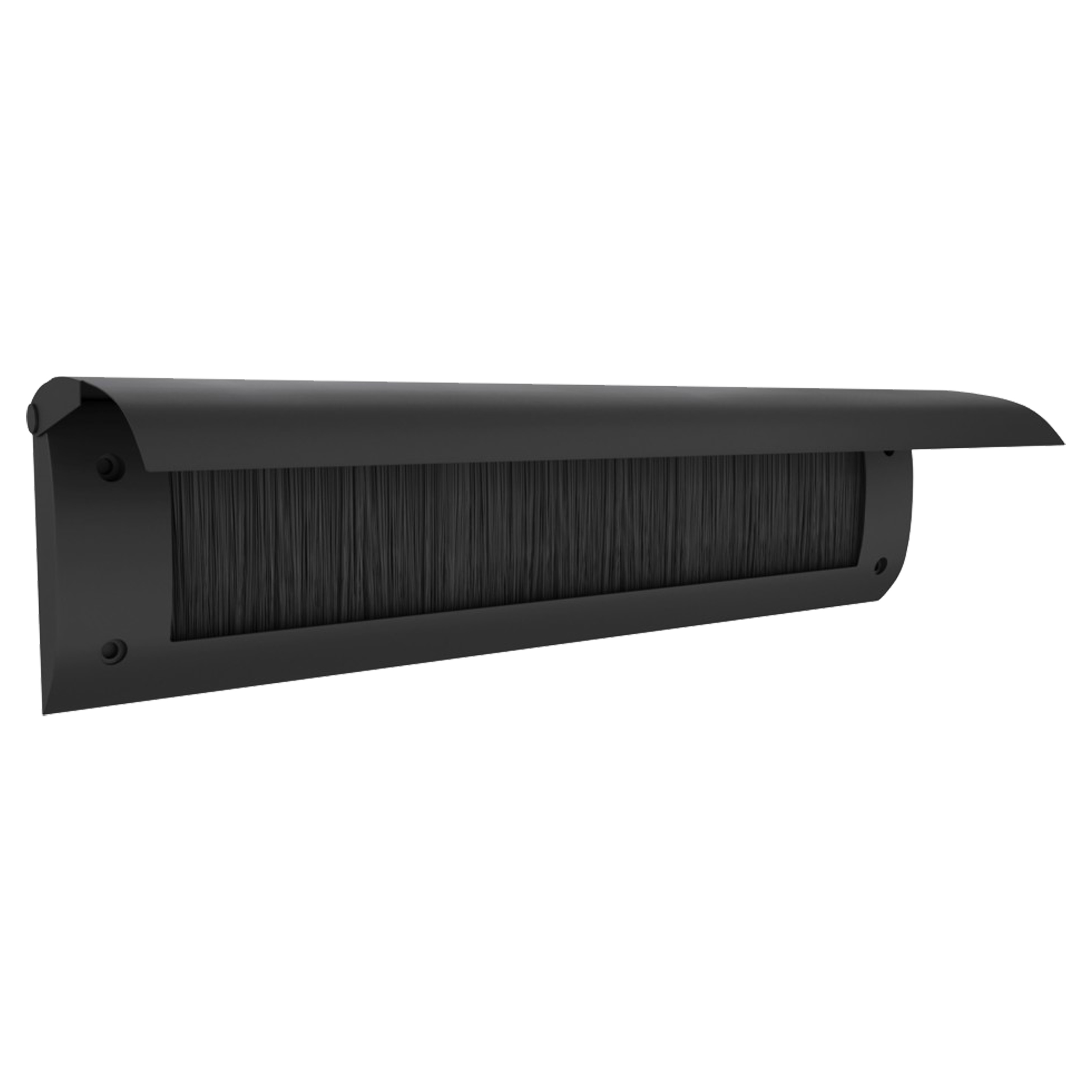 45.105.62 Ellen  brievenbusafsluiter met klep zwart 280 x 42 mm