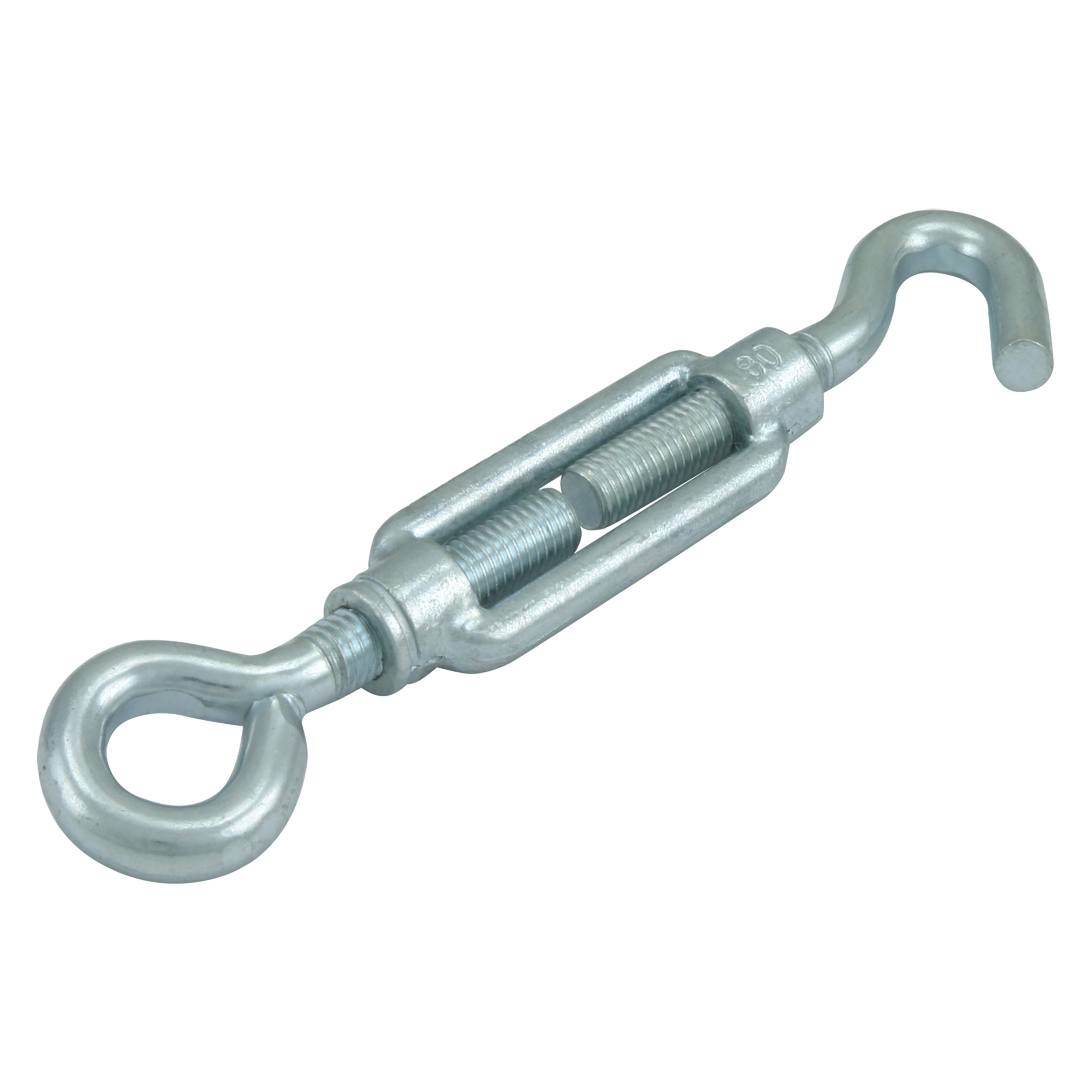 45.402.00   draadspanner met haag en oog - verzinkt  M5 x 50 mm