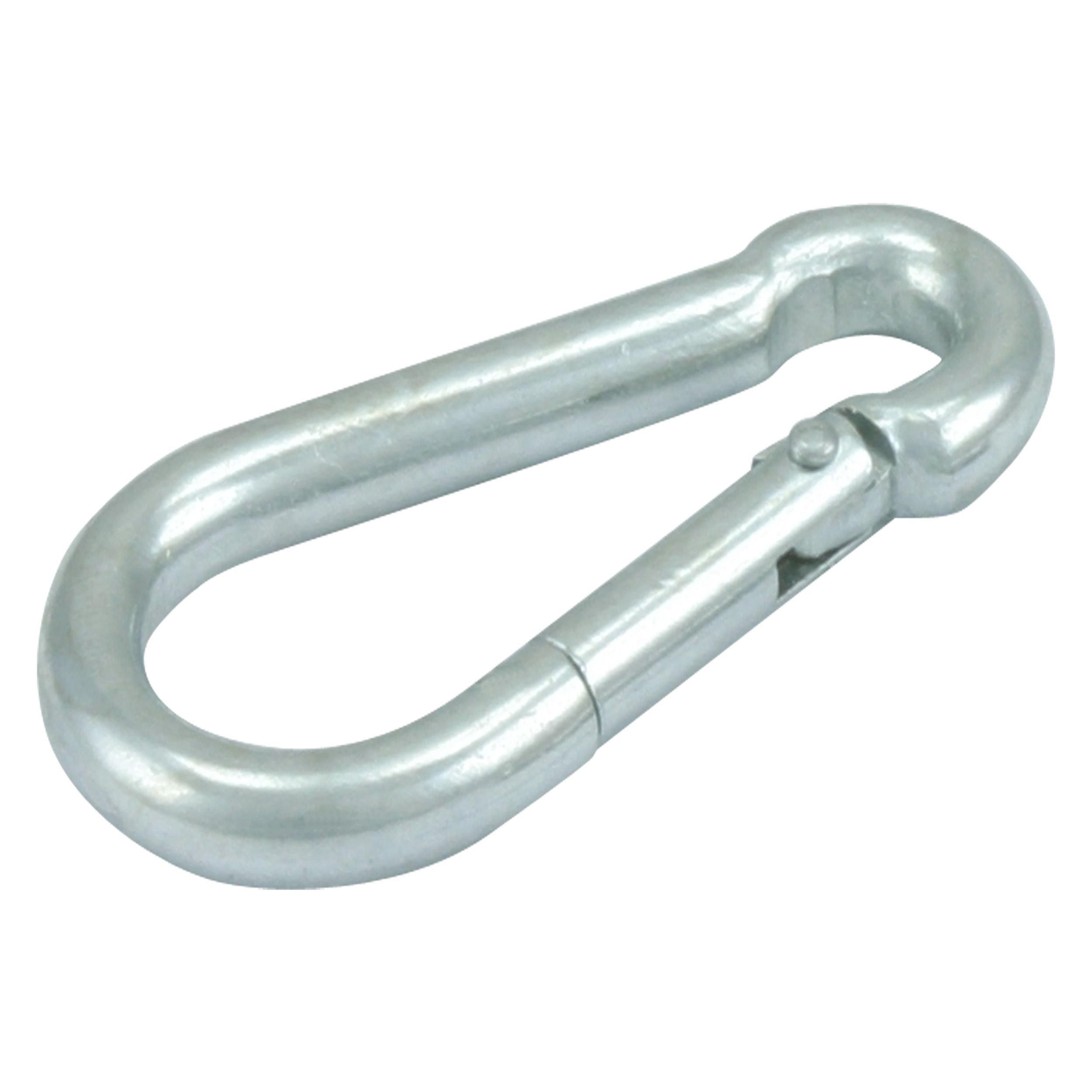 45.402.08   karabijnhaak met geweersluiting - verzinkt  50 x 5 mm
