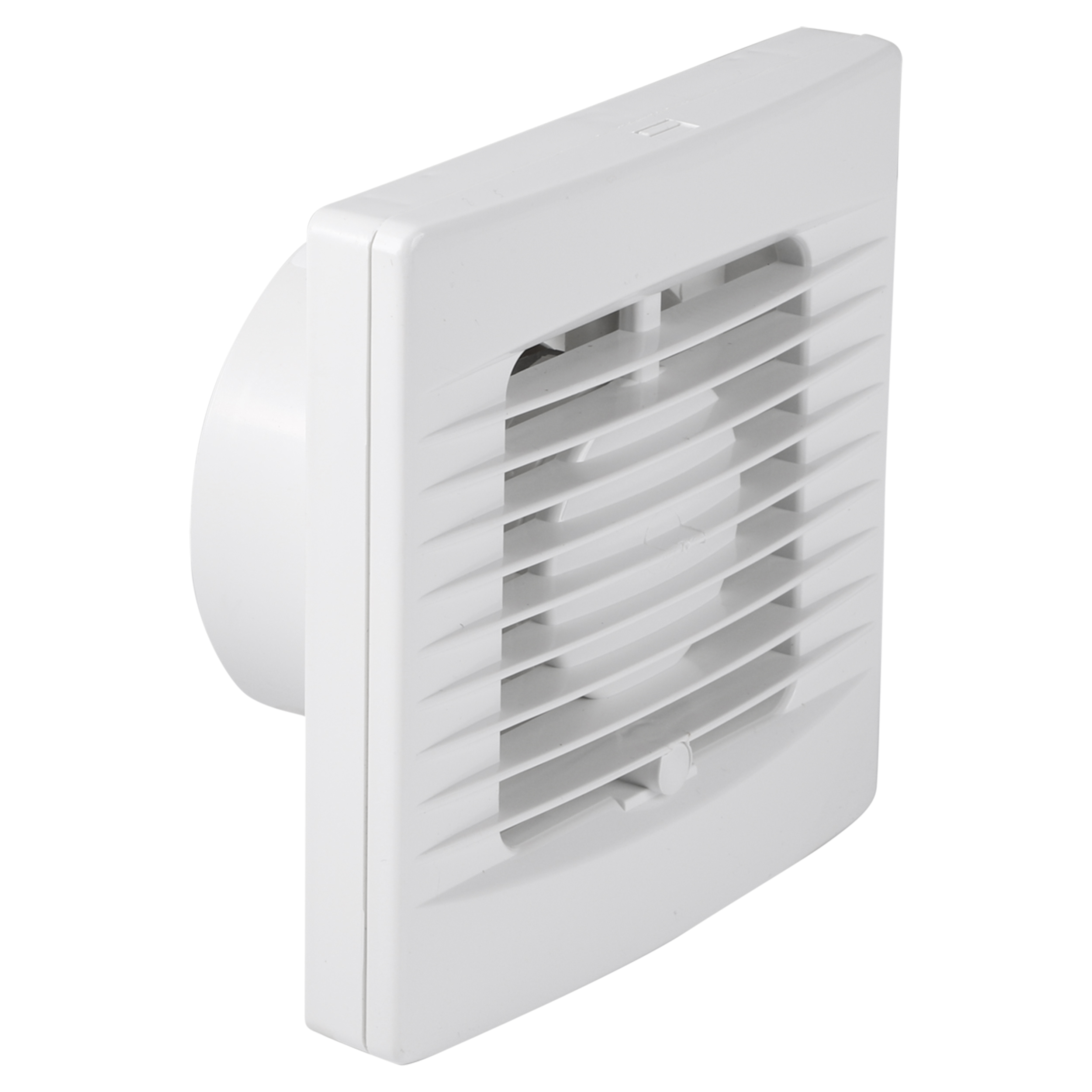 45.600.69   ventilator EF100 - vierkant model - met timer en vochtsensor wit Ø 100 mm