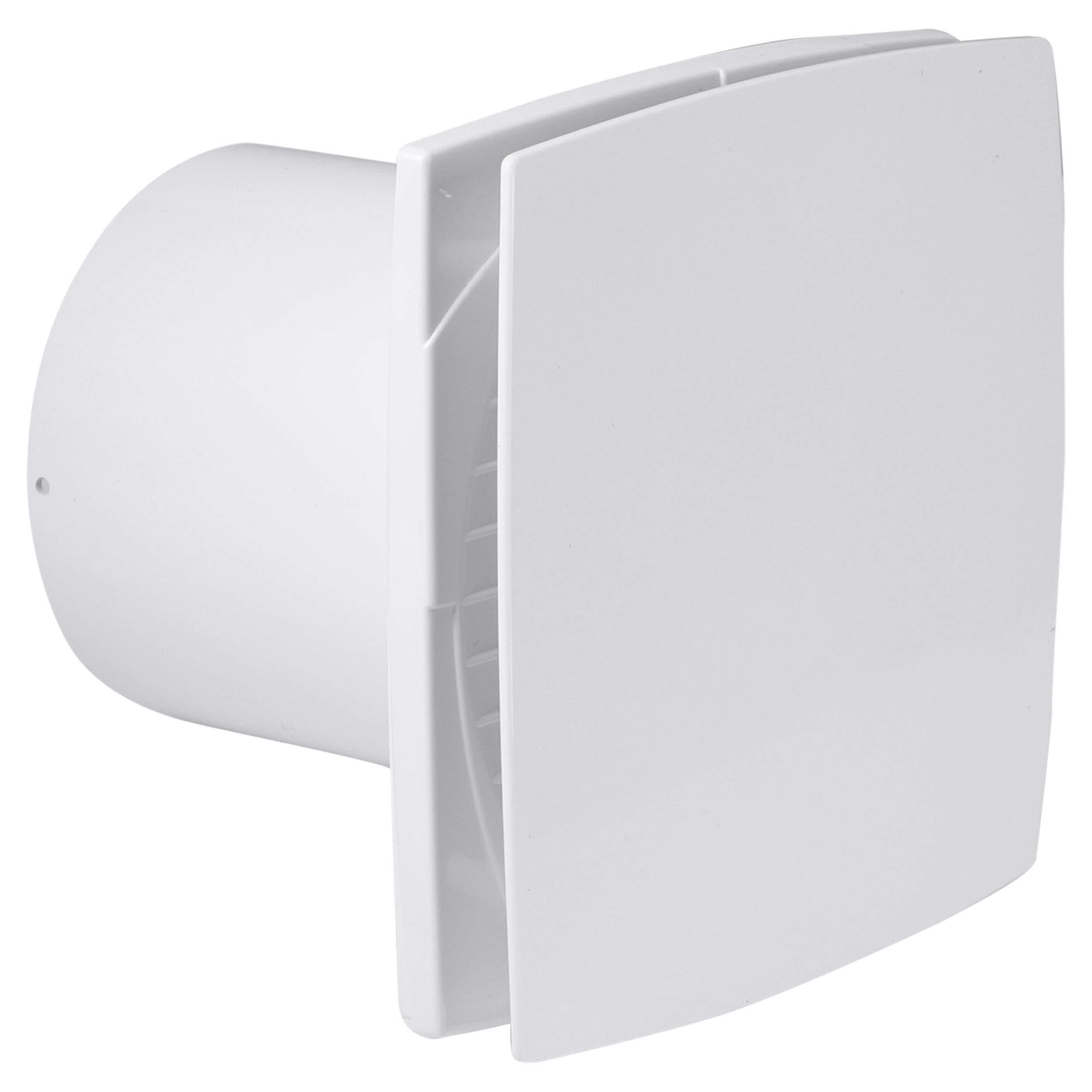45.600.70   ventilator LD100 - vierkant model - met dichte voorkap wit Ø 100 mm