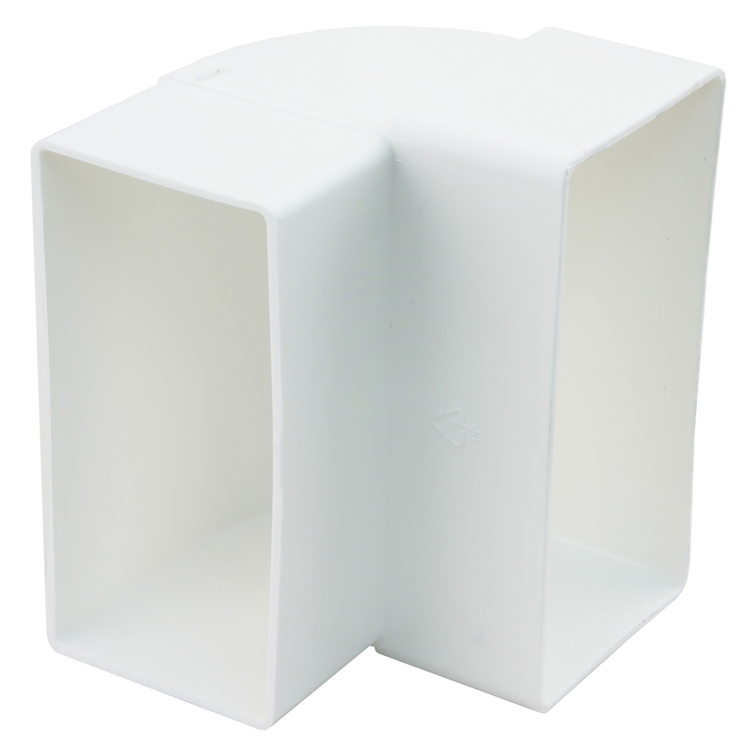45.707.44 Starx  bocht verticaal wit 110 x 54 mm
