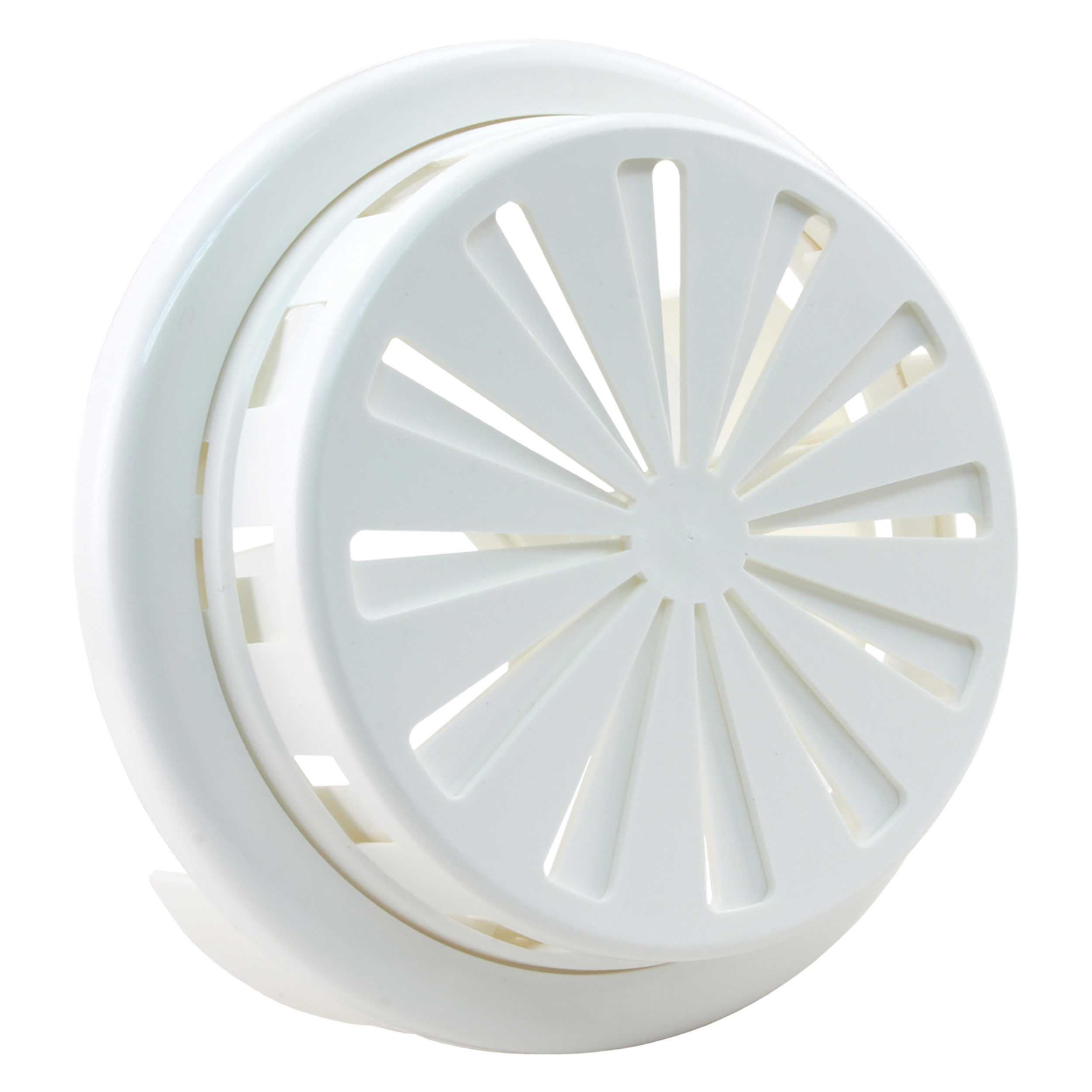 45.708.60 Starx  ventilatierozet verstelbaar - kunststof wit Ø100 - 150 mm
