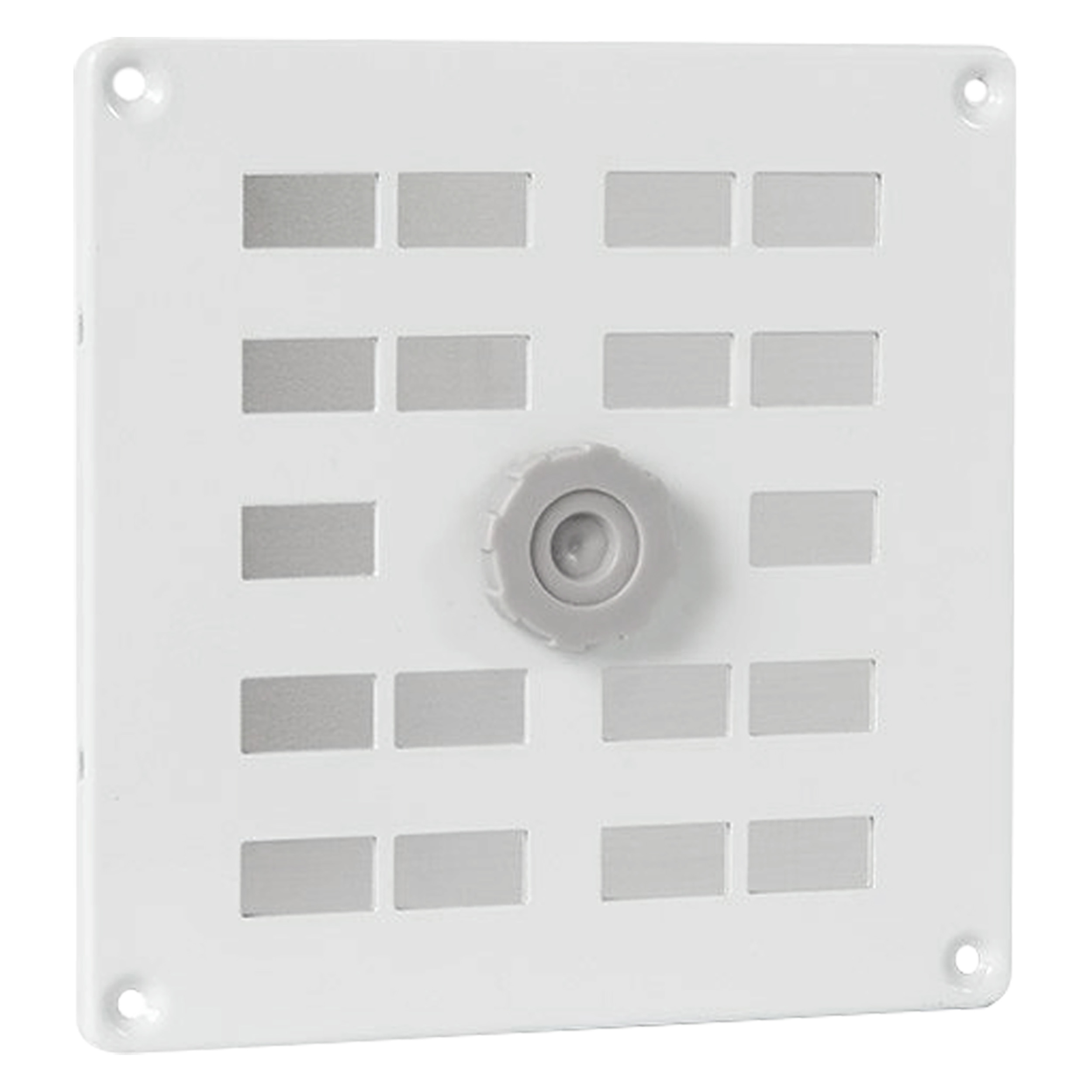 45.709.00 Starx  schuifrooster afsluitbaar - aluminium wit 160 x 160 mm