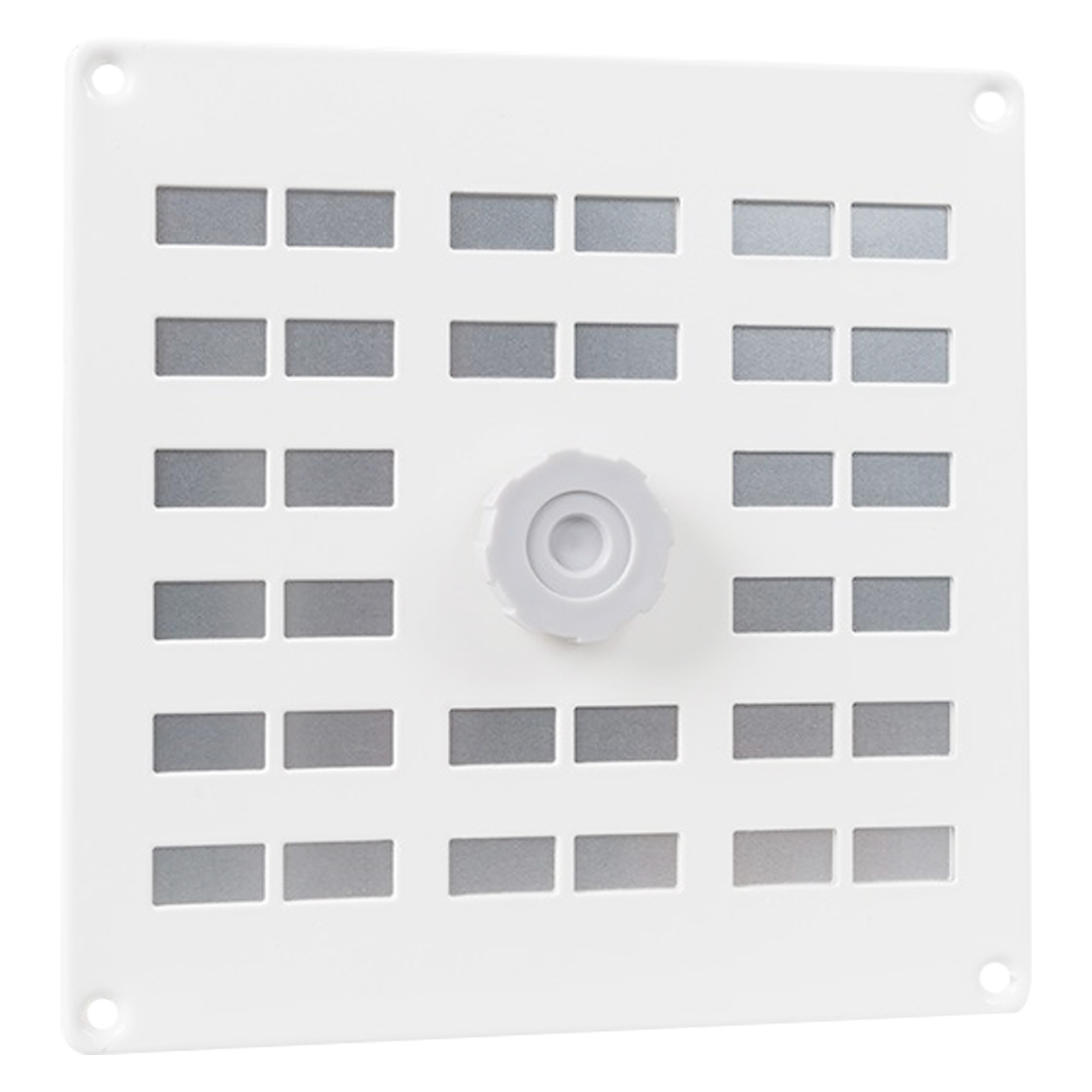 45.709.01 Starx  schuifrooster afsluitbaar - aluminium wit 200 x 200 mm