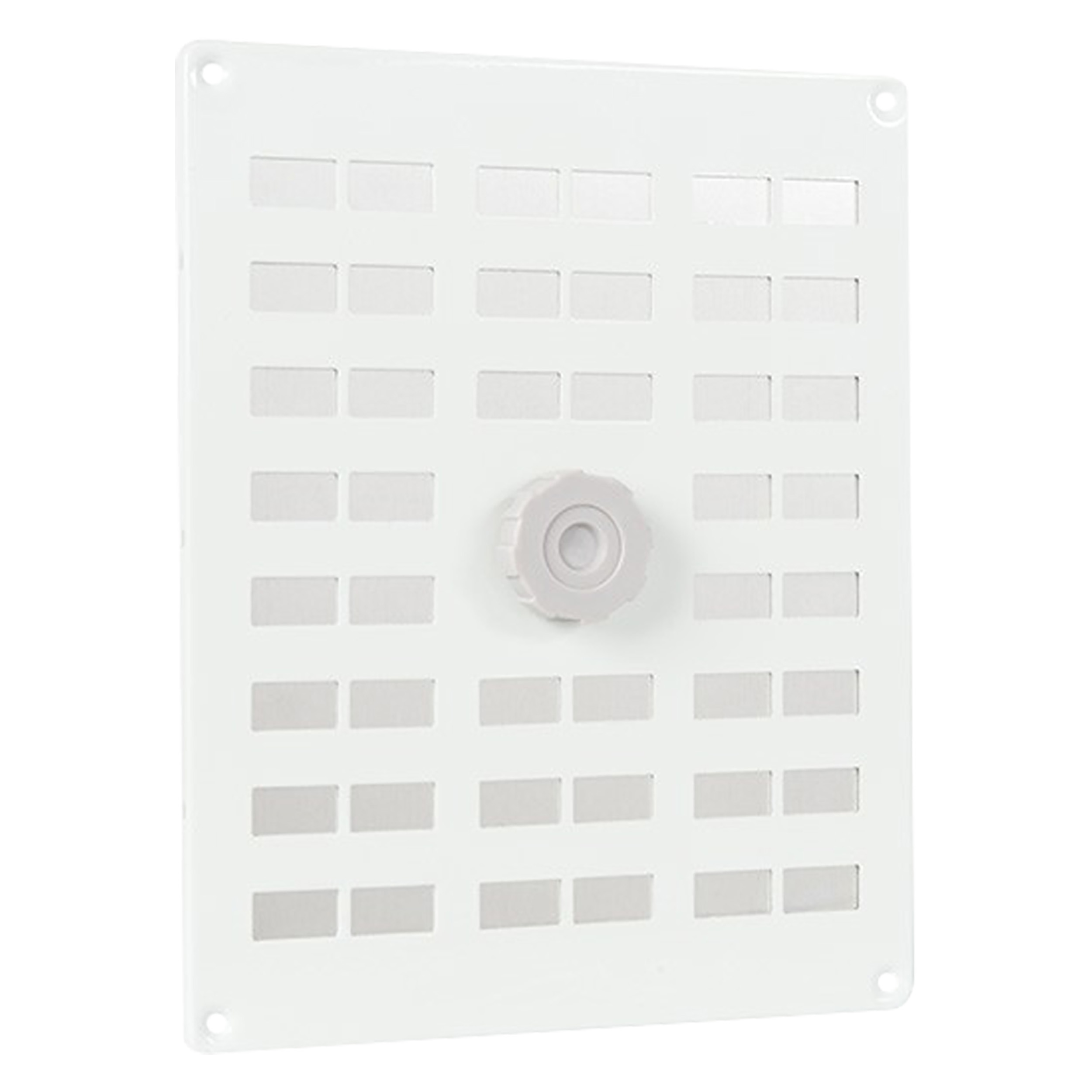 45.709.02 Starx  schuifrooster afsluitbaar - aluminium wit 250 x 200 mm