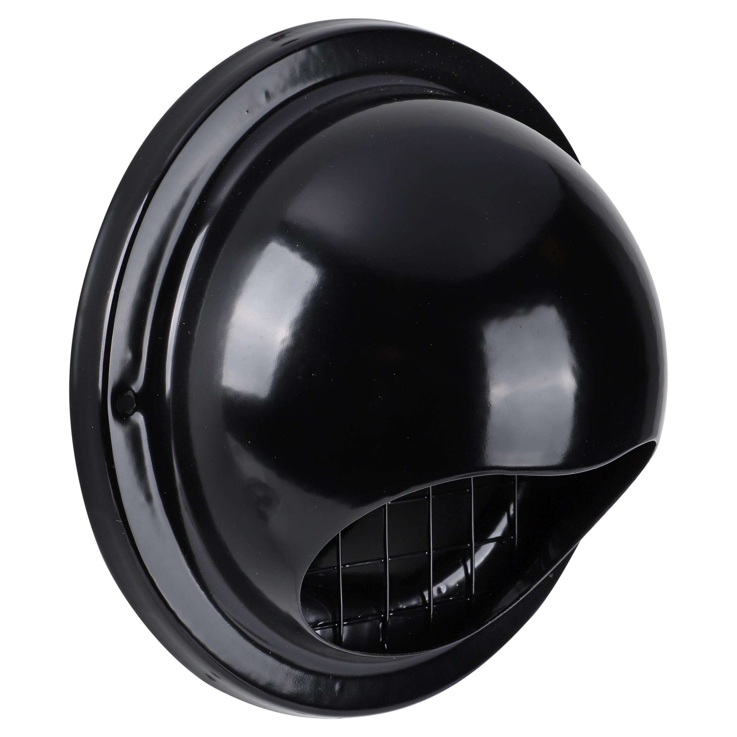 45.709.24 Starx  buitenrooster bol model - RVS zwart Ø 125 mm