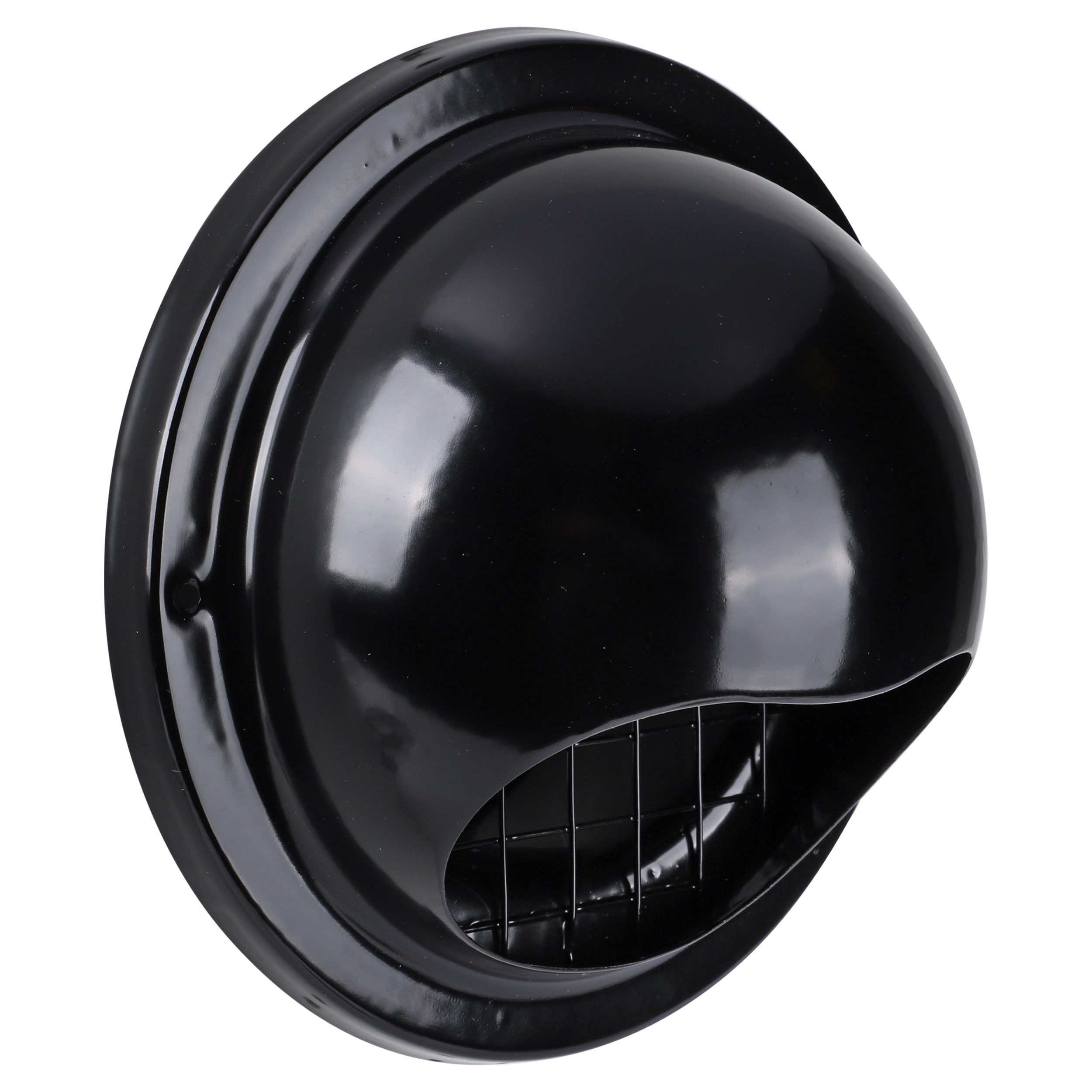45.709.25 Starx  buitenrooster bol model - RVS zwart Ø 150 mm
