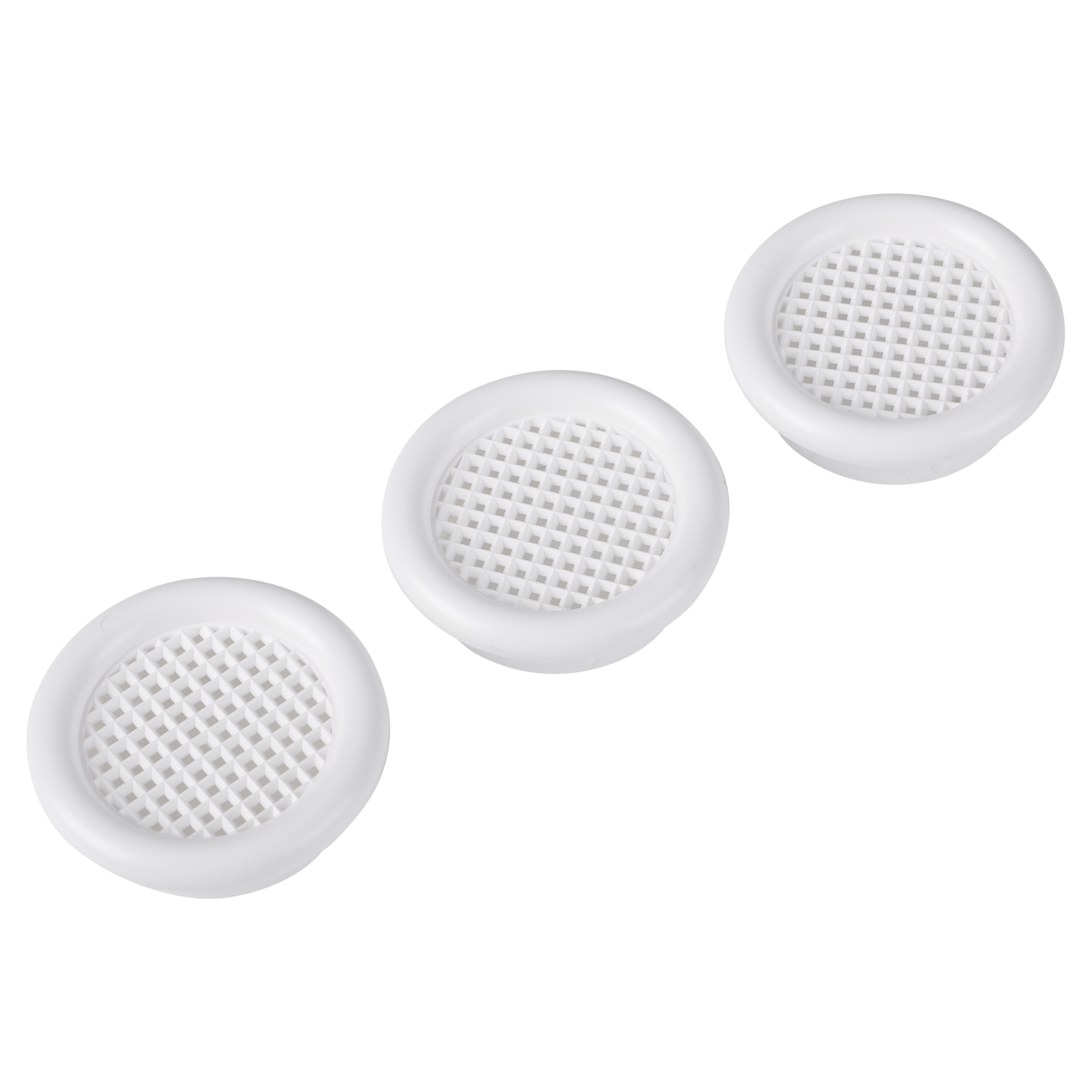 45.709.50 Starx  ventilatierozet rond - met kraag wit Ø32 mm