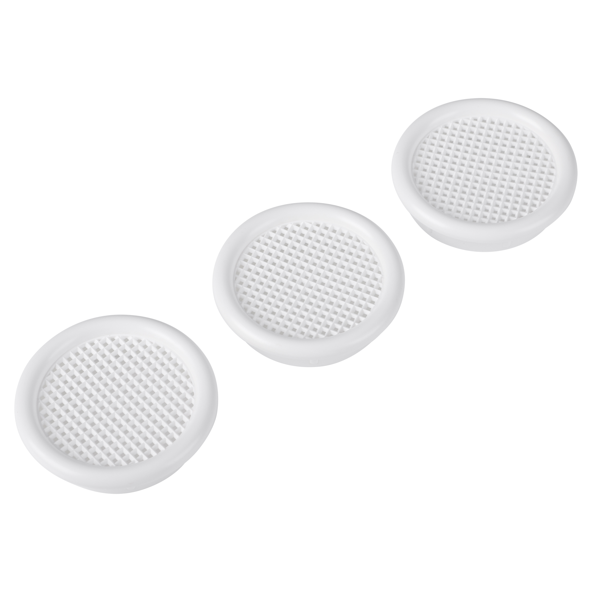45.709.51 Starx  ventilatierozet rond - met kraag wit Ø45 mm
