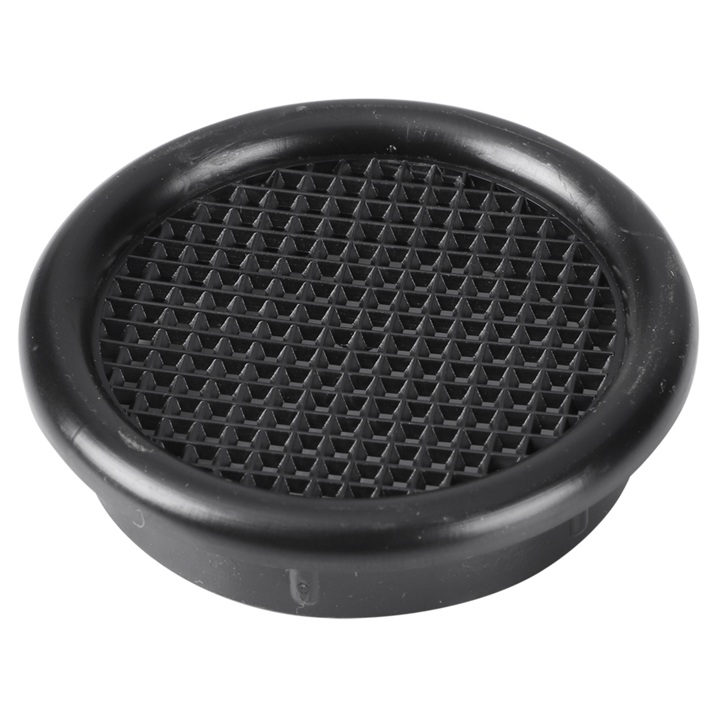 45.709.53 Starx  ventilatierozet rond - met kraag zwart Ø45 mm