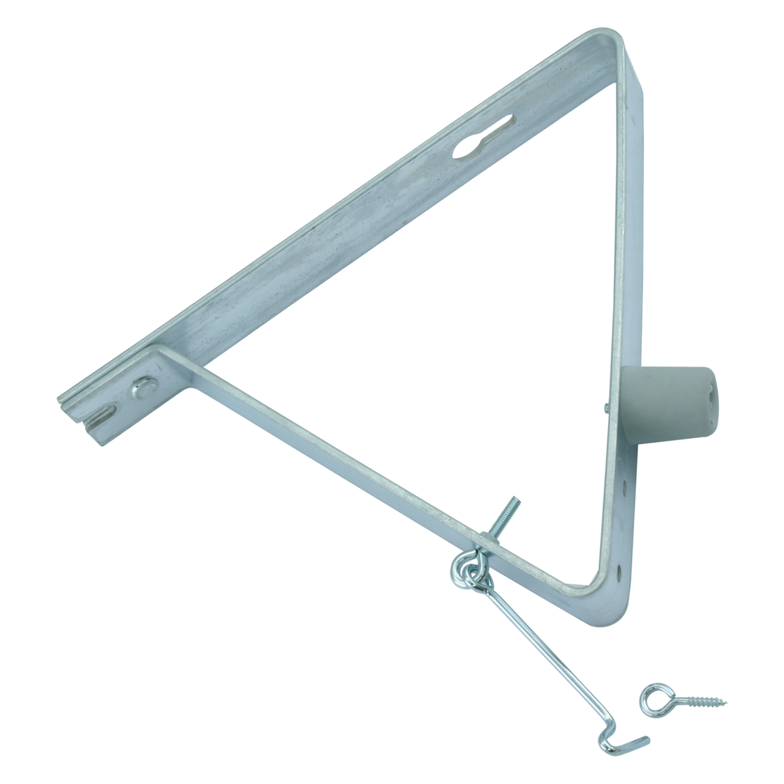 46.918.20 Starx  deuropvangbeugel met windhaak en stootdop - verzinkt  275 x 210 mm