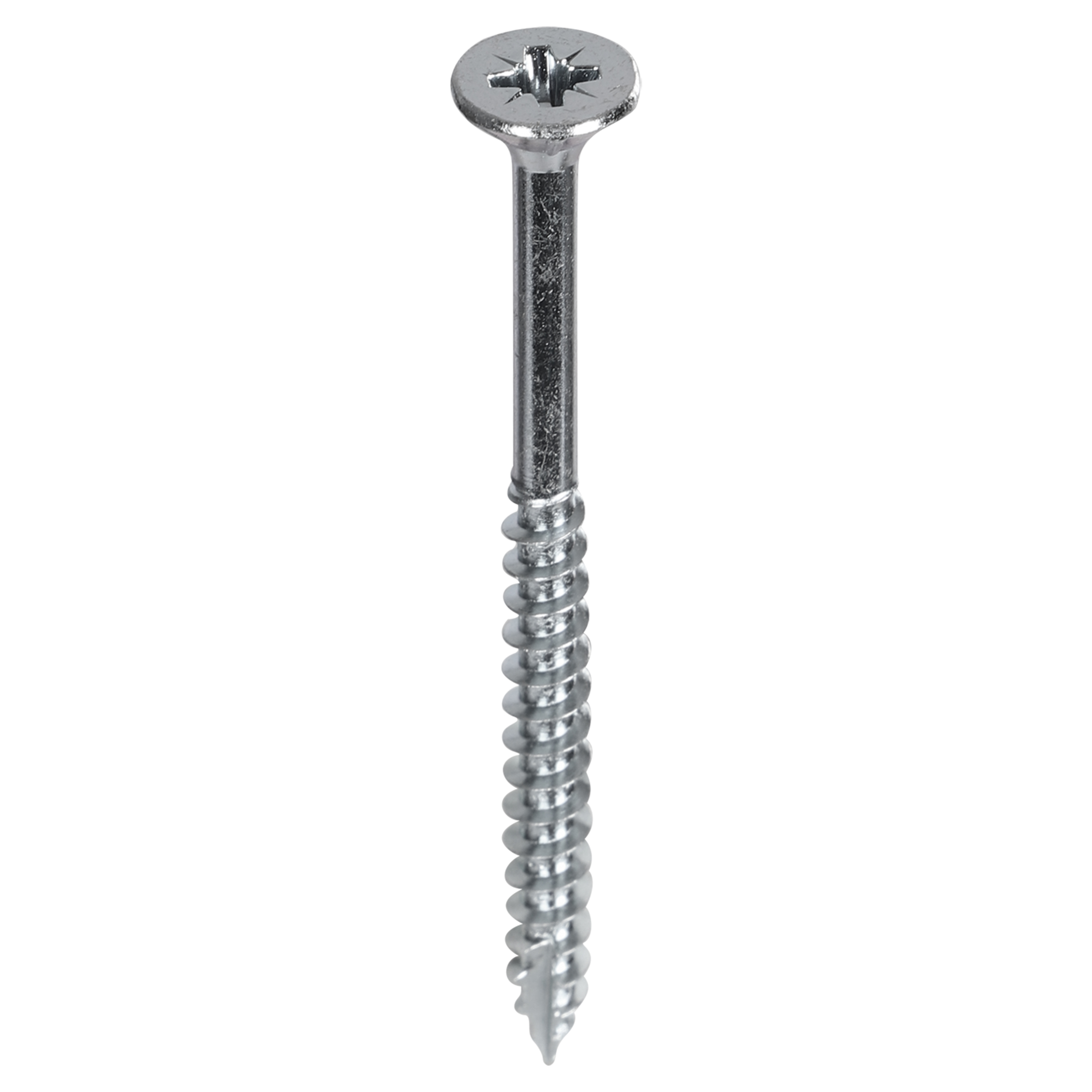 47.001.11 Starx Pro spaanplaatschroef platkop - met boorpunt - verzinkt  6.0 x 80 mm