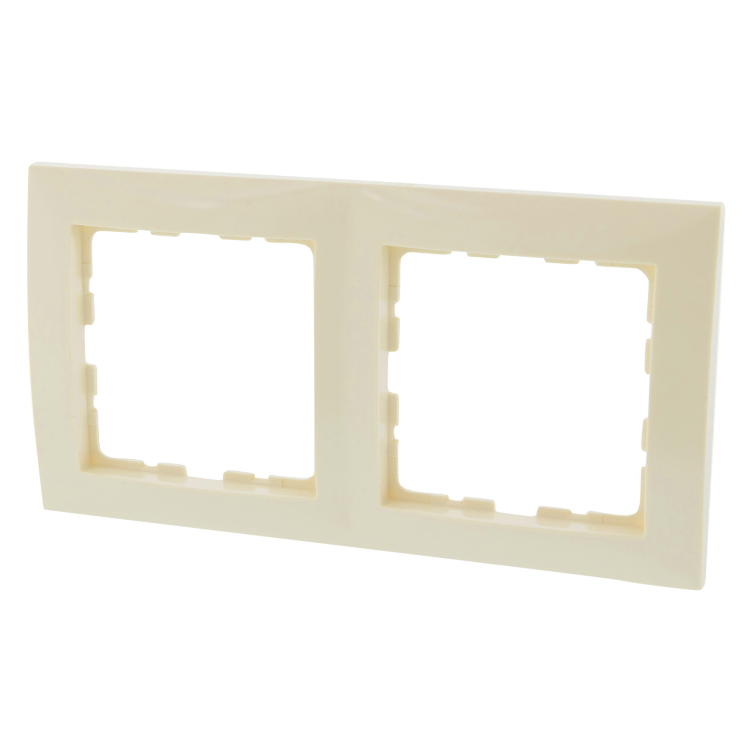 54.002.22 Berker S1 afdekraam inbouw - 2-voudig crème 