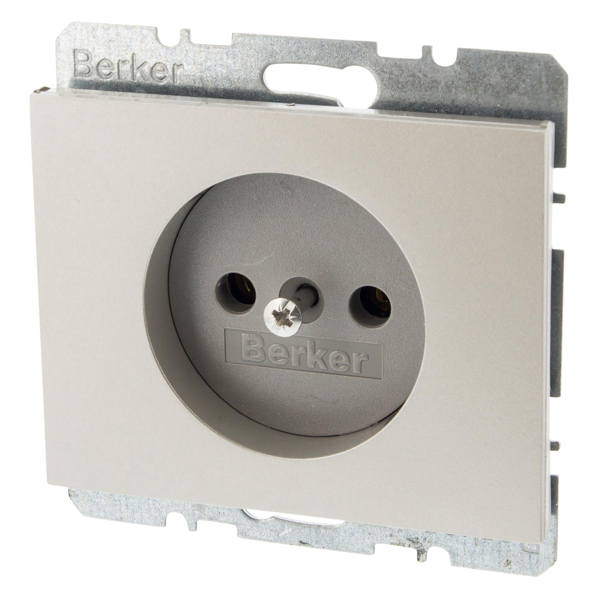 54.005.40 Berker K5 contactdoos inbouw - 1-voudig RVS 