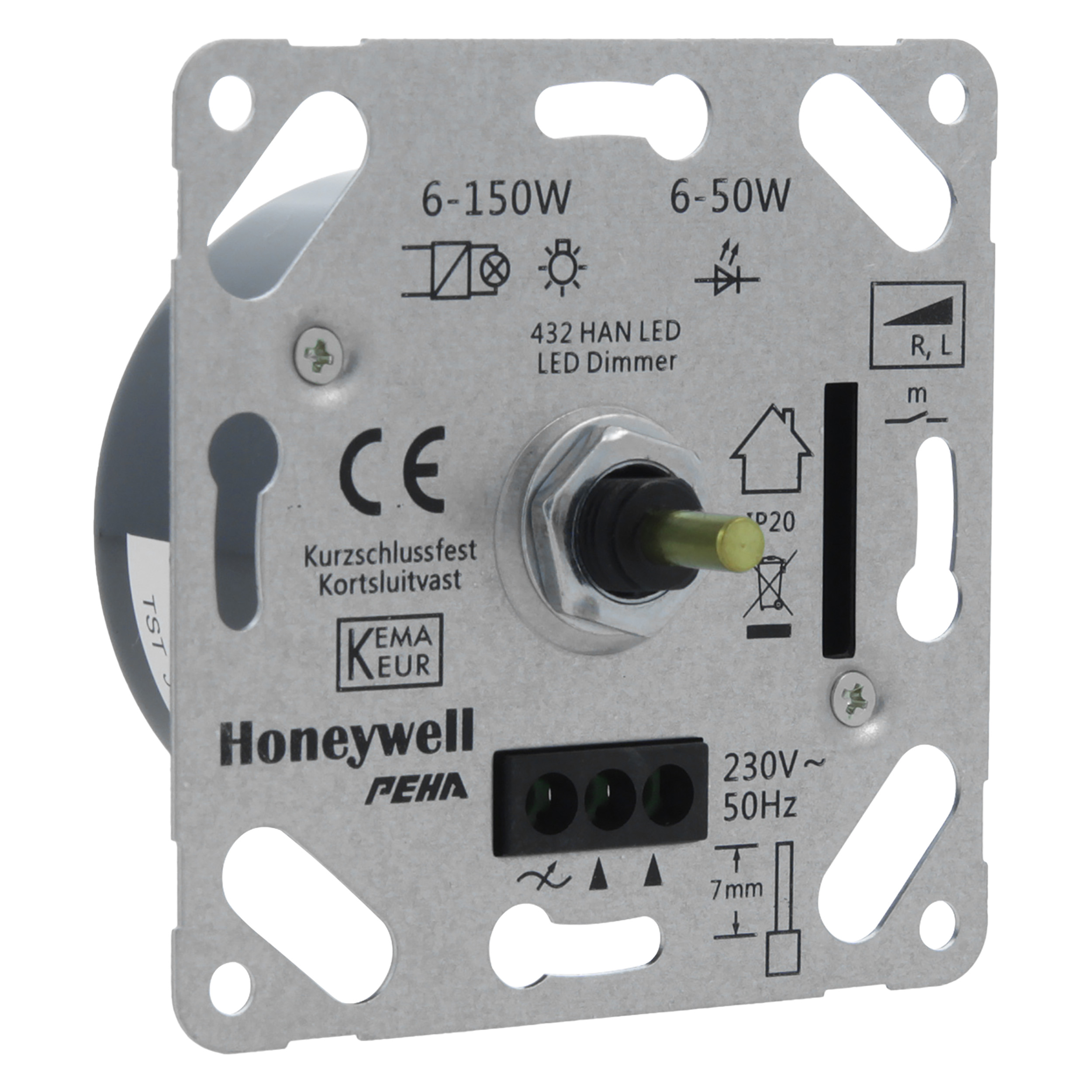 54.043.99 Peha  dimmer inbouw - 6-50W LED - 6-150W halogeen  