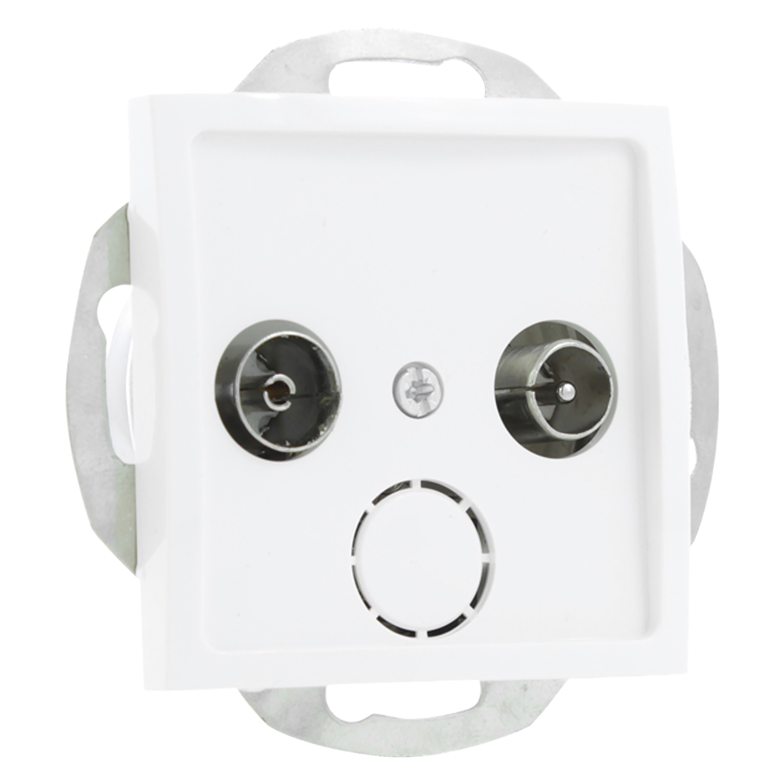 54.083.62 Q-Link S2 contactdoos radio/tv polarwit 
