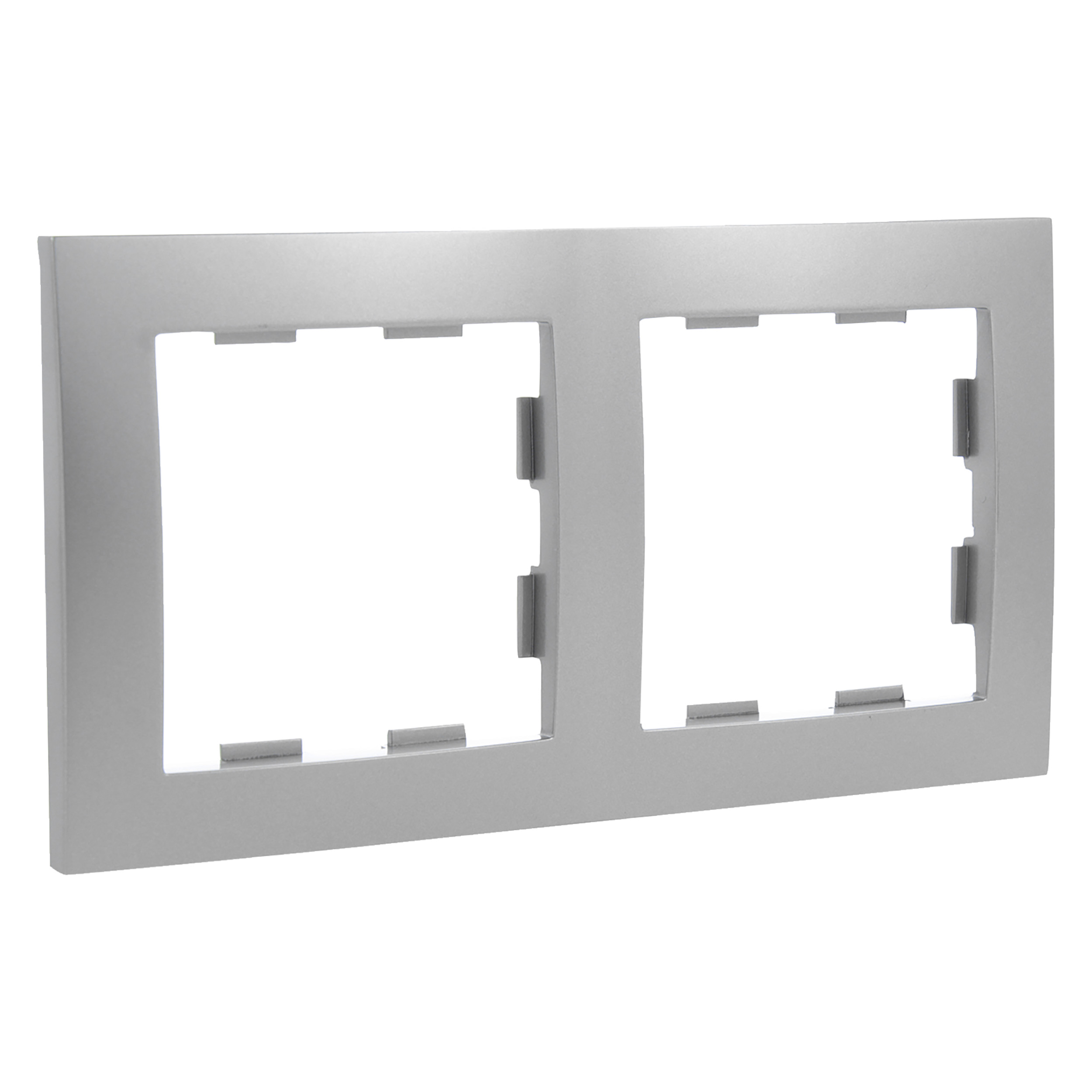 54.084.22 Q-Link S2 afdekraam inbouw - 2-voudig RVS 