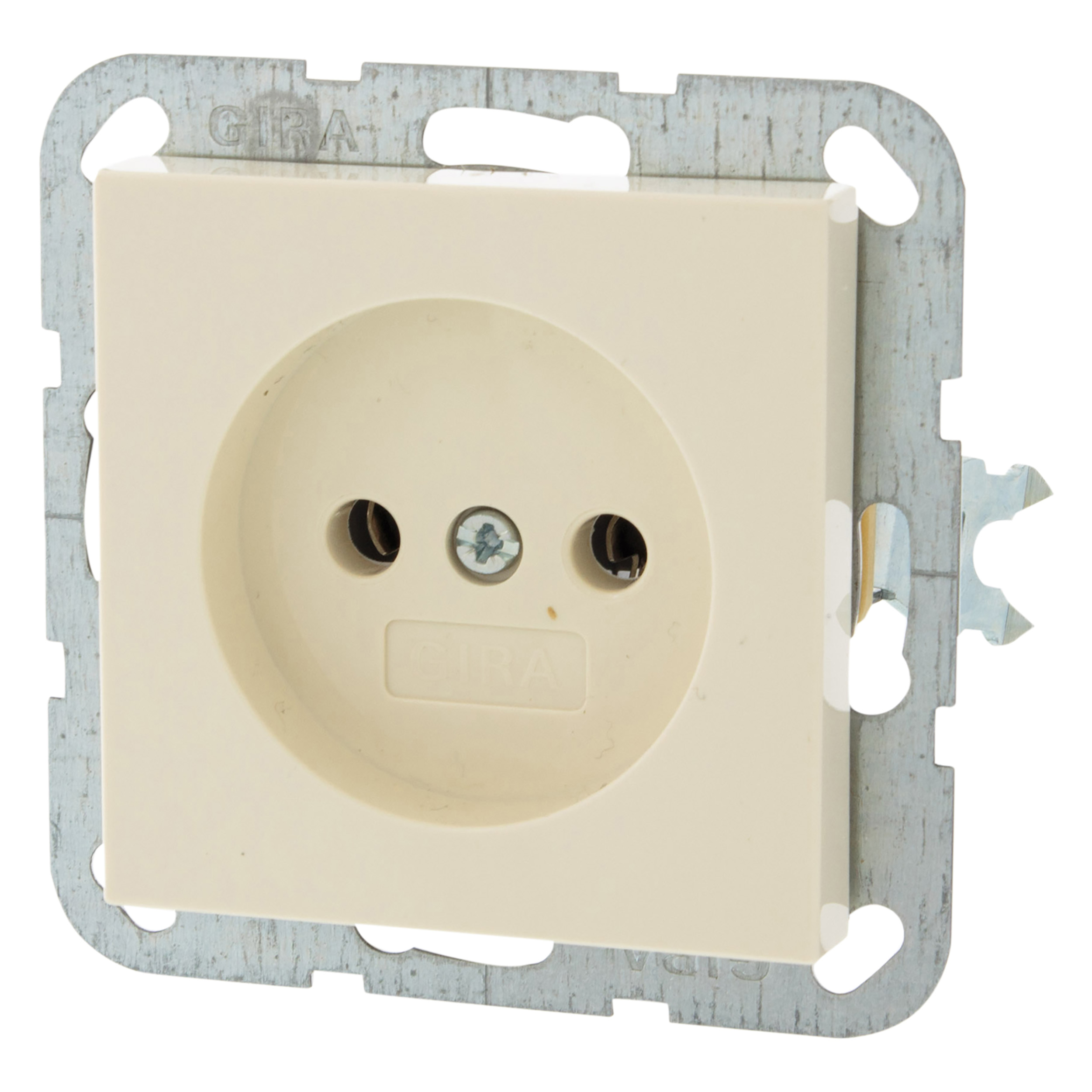 54.090.40 Gira System 55 contactdoos inbouw - 1-voudig crème 