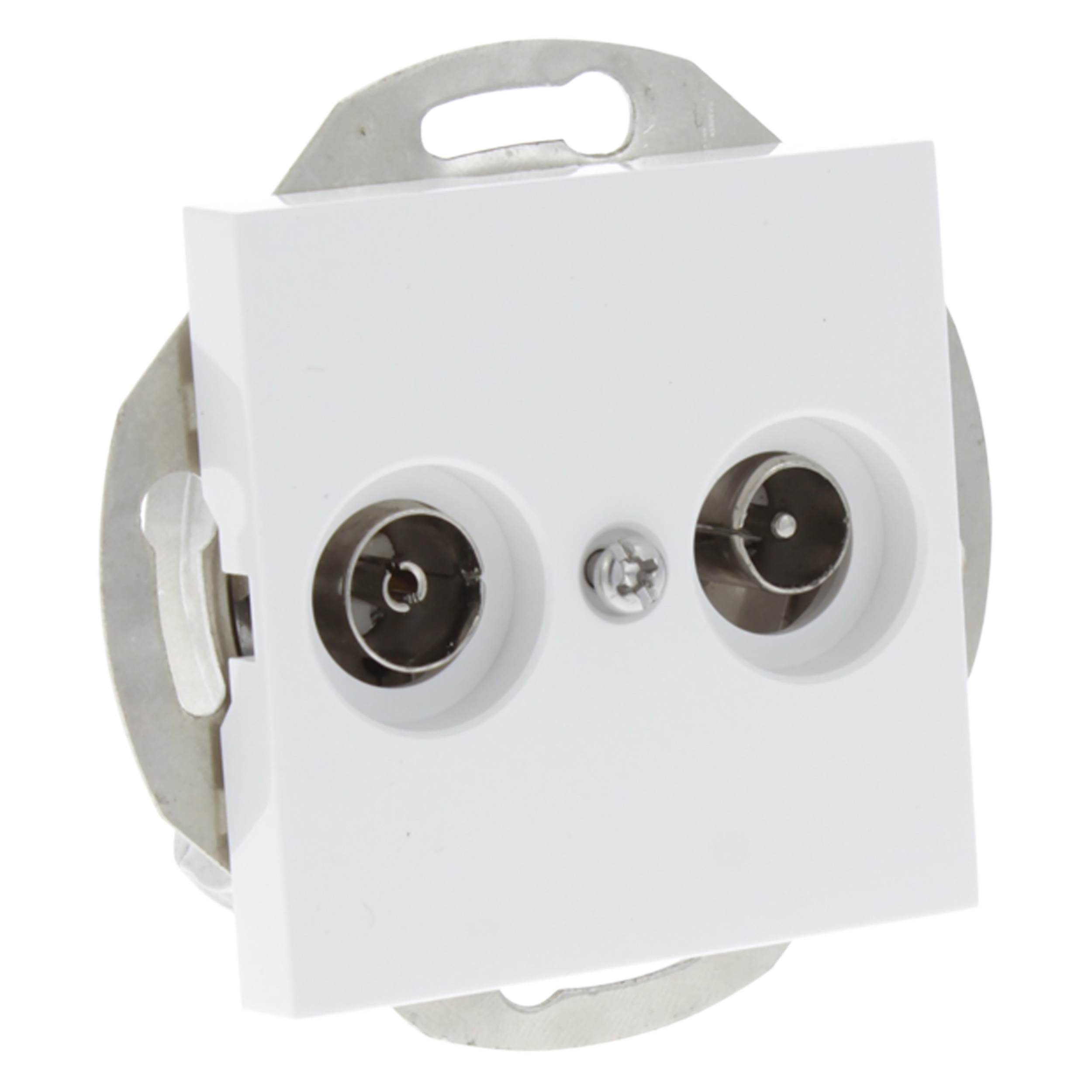 54.096.62 Q-Link S-Line contactdoos radio/tv polarwit 
